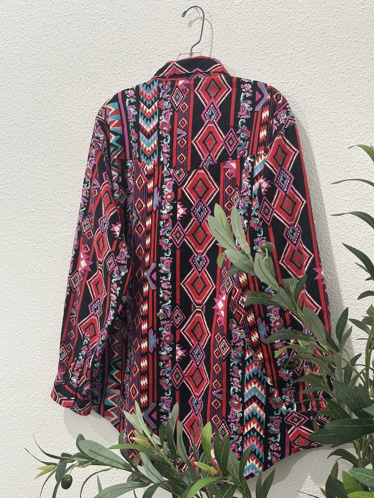 Wrangler Vintage 90s Wrangler Western Shirt Aztec Southwestern XL Size US XL / EU 56 / 4 - 5 Thumbnail