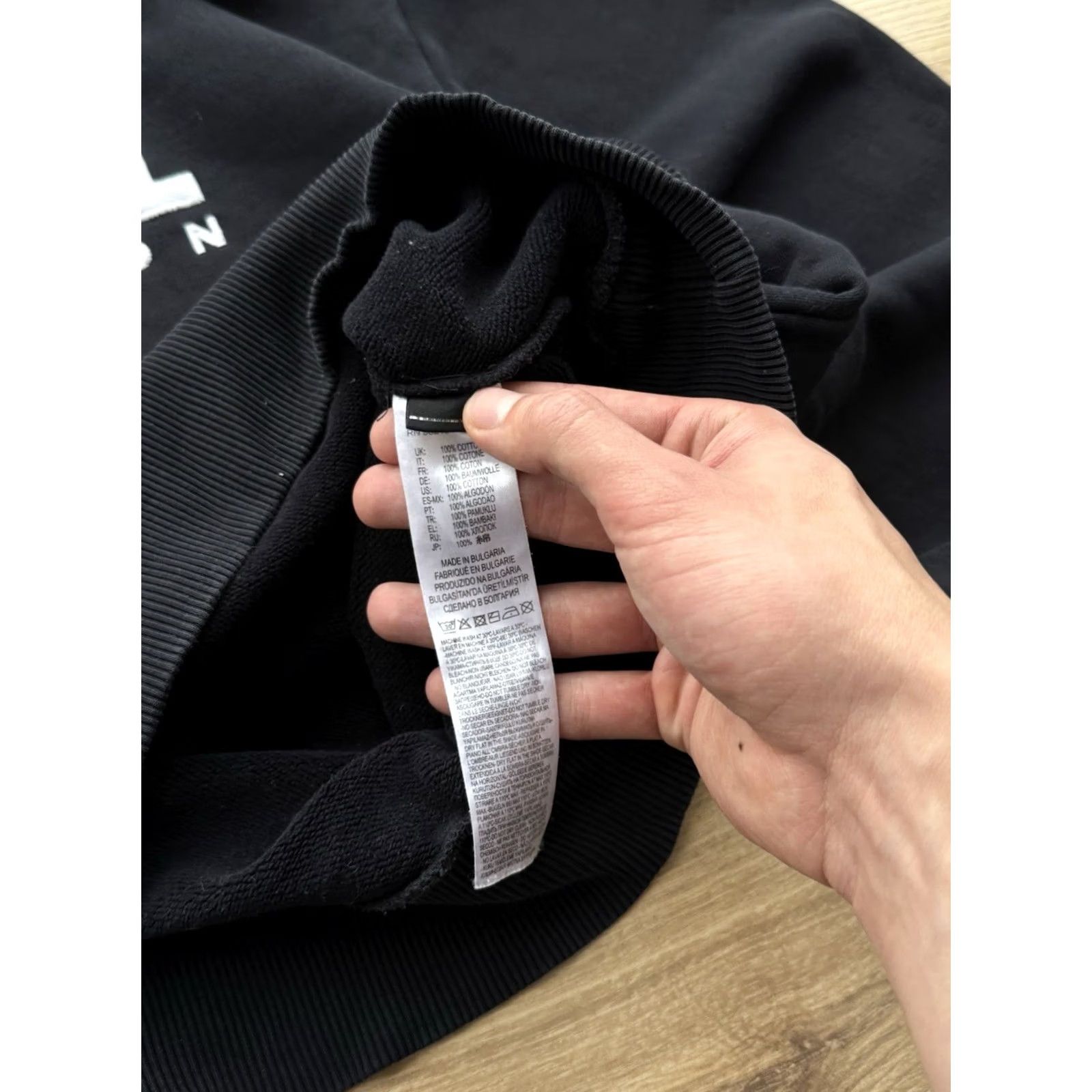 Diesel DIESEL Embroidered Big Logo Black Sweatshirt Men L Size Vintage Size US L / EU 52-54 / 3 - 7 Thumbnail