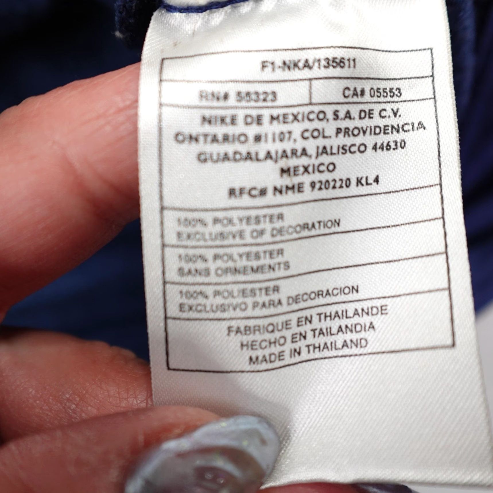 Nike VINTAGE Nike Jacket Mens 2XL Blue Full Zip Up Track Coat Stripes Y2K Orange White Size US XXL / EU 58 / 5 - 5 Thumbnail