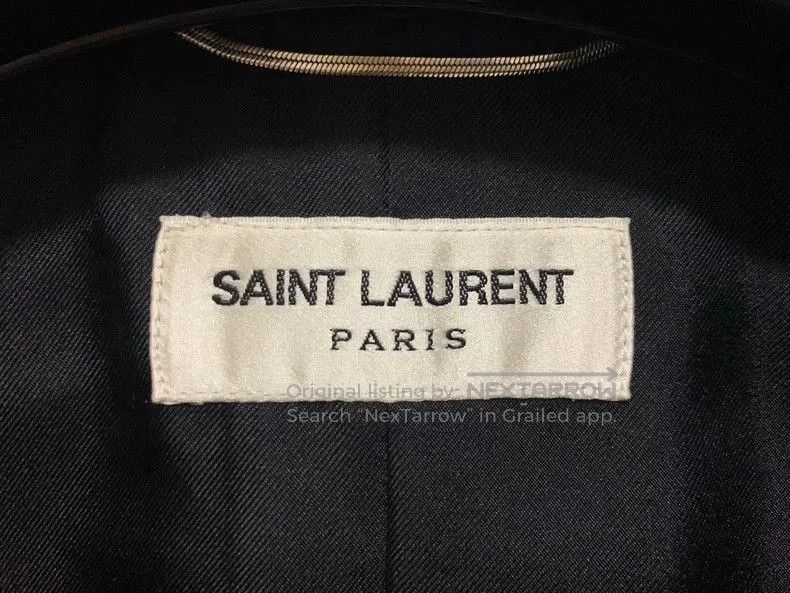 Saint Laurent Paris Saint Laurent SLP Runway Fringe Leather Collar Blazer Size US M / EU 48-50 / 2 - 3 Thumbnail