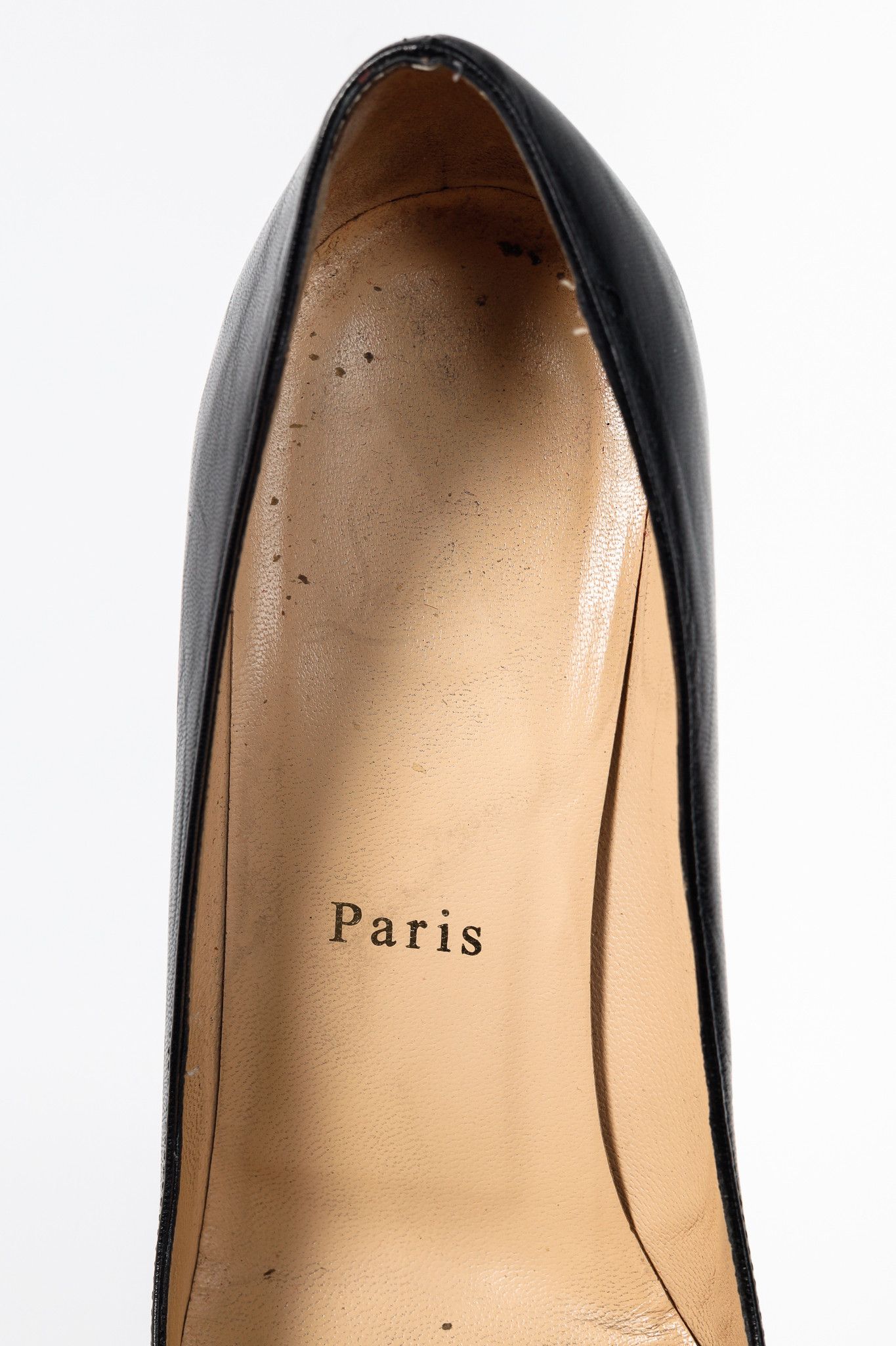 Christian Louboutin Christian Louboutin Simple Black Leather Pumps Size US 8 / IT 38 - 8 Thumbnail