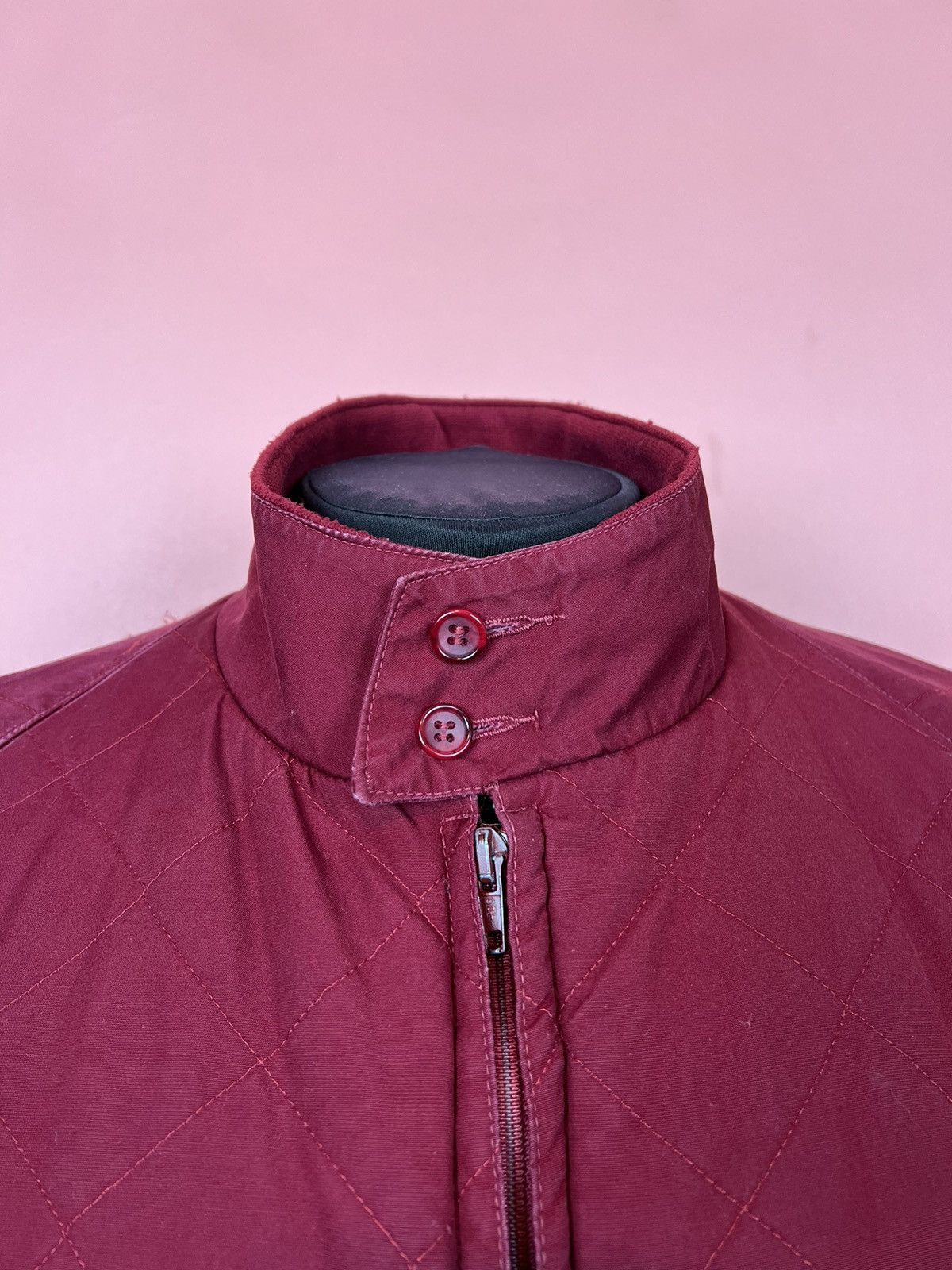 Designer Baracuta vintage quilted jacket rare bomber red Size US M / EU 48-50 / 2 - 2 Thumbnail
