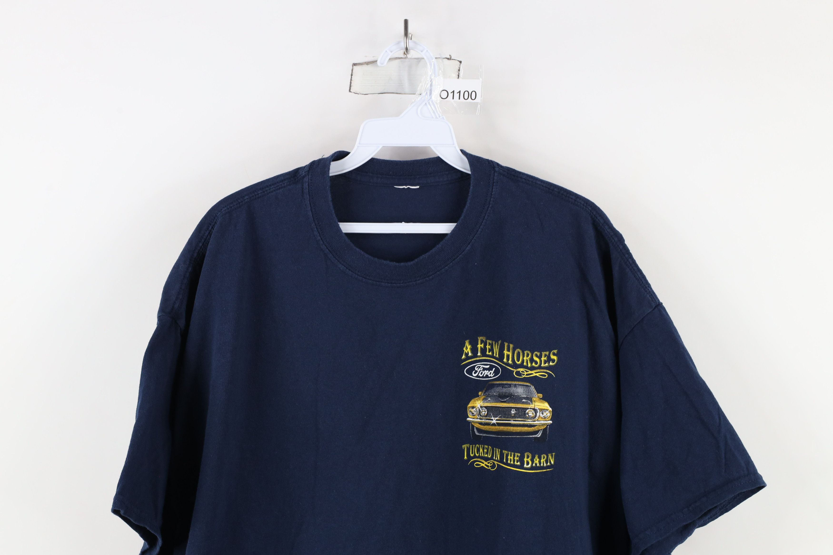 Vintage Vintage Horses Tucked In the Barn Ford Mustang Car T-Shirt Size US XXL / EU 58 / 5 - 2 Thumbnail