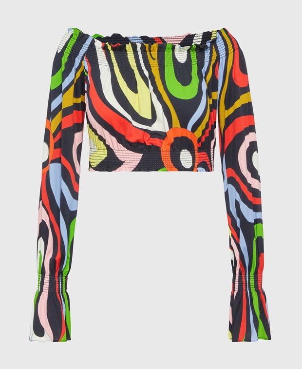 Emilio Pucci Carmen blouse Size XS / US 0-2 / IT 36-38 - 1 Thumbnail