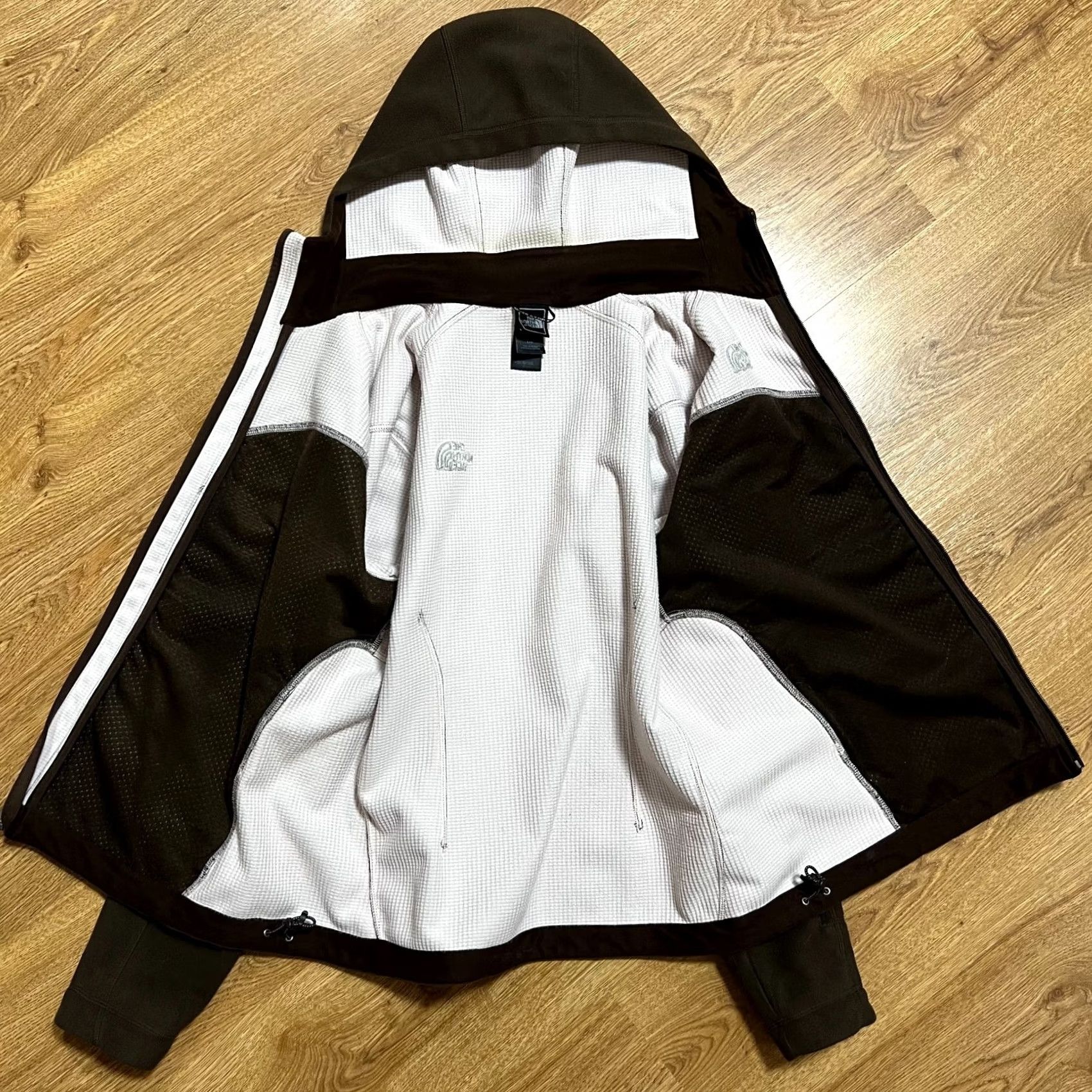The North Face The North Face Windwall Fleece Hood Jacket Women's L Brown Zip Hoodie Size L / US 10 / IT 46 - 4 Thumbnail