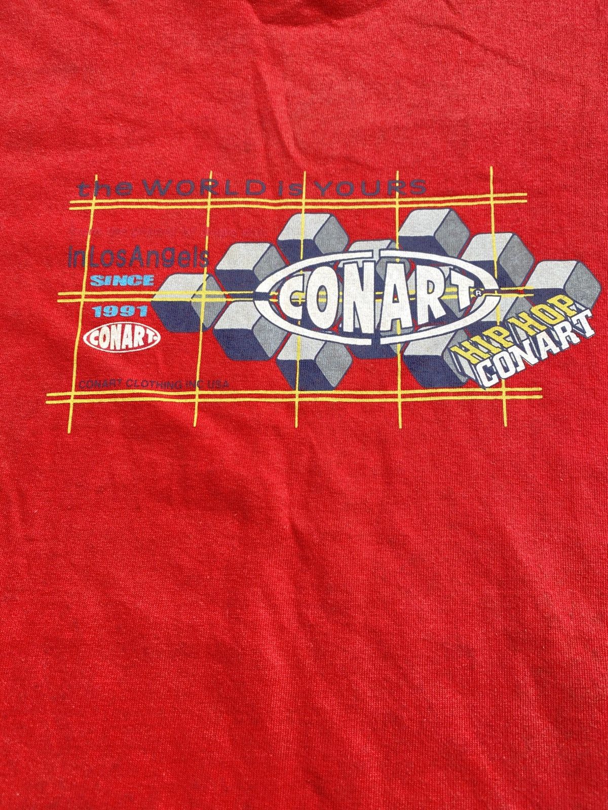 Other Vintage Y2K Conart Hip Hop The World Is Yours Graphic Shirt Size US M / EU 48-50 / 2 - 3 Thumbnail