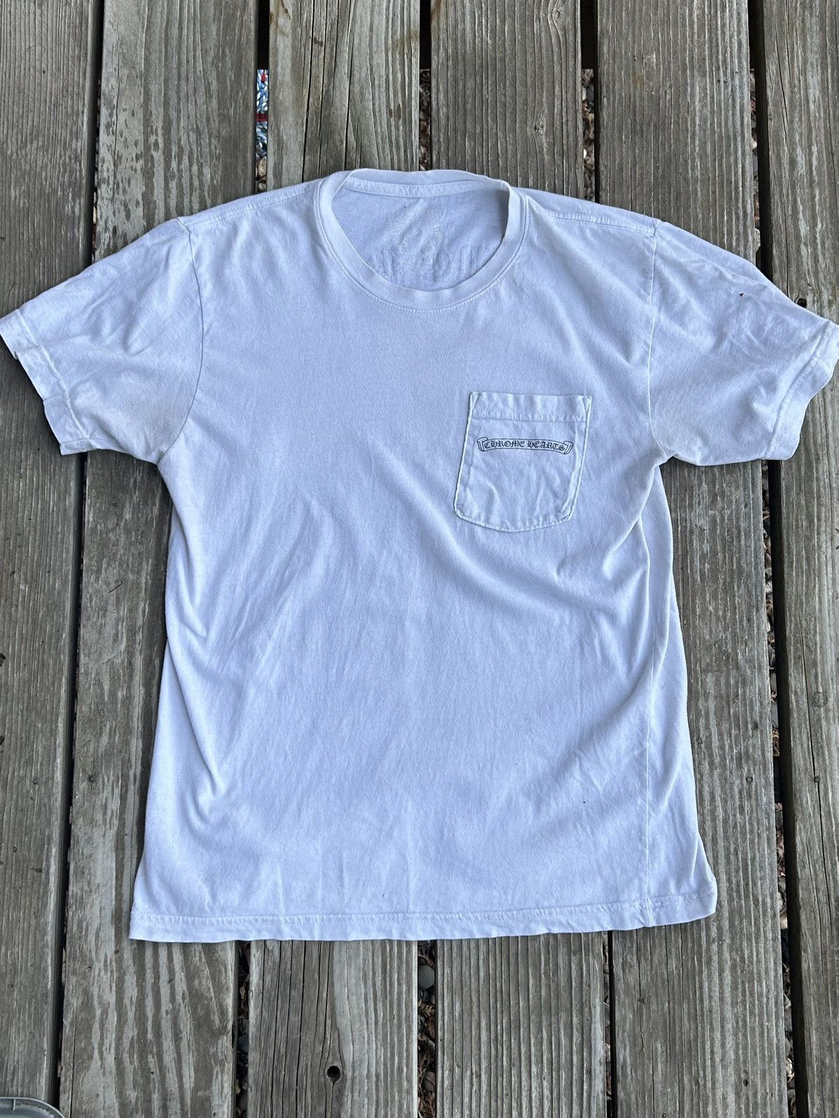 Chrome Hearts Chrome Hearts USA Shoulder Logo White T-shirt Size M Size US M / EU 48-50 / 2 - 2 Thumbnail