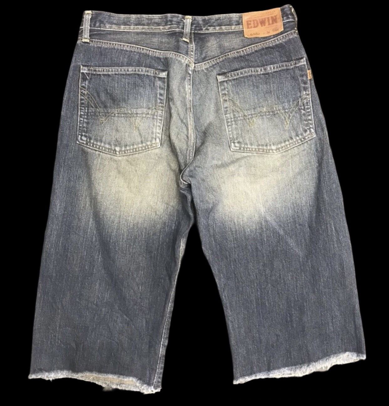 EDWIN 505z Short Mud Wash Rusty Selvedge Jeans
