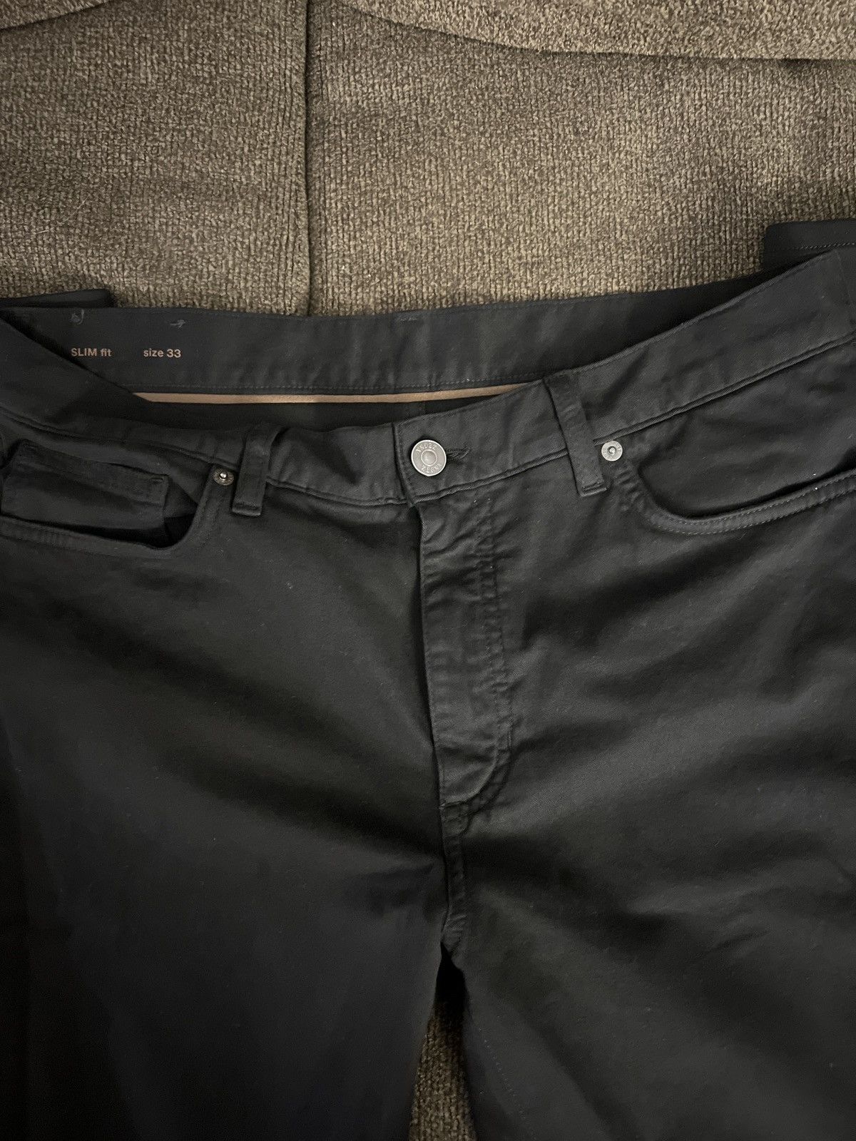 Other × Z Zegna BLACK STRETCH COTTON ROCCIA JEANS Size US 33 - 6 Thumbnail