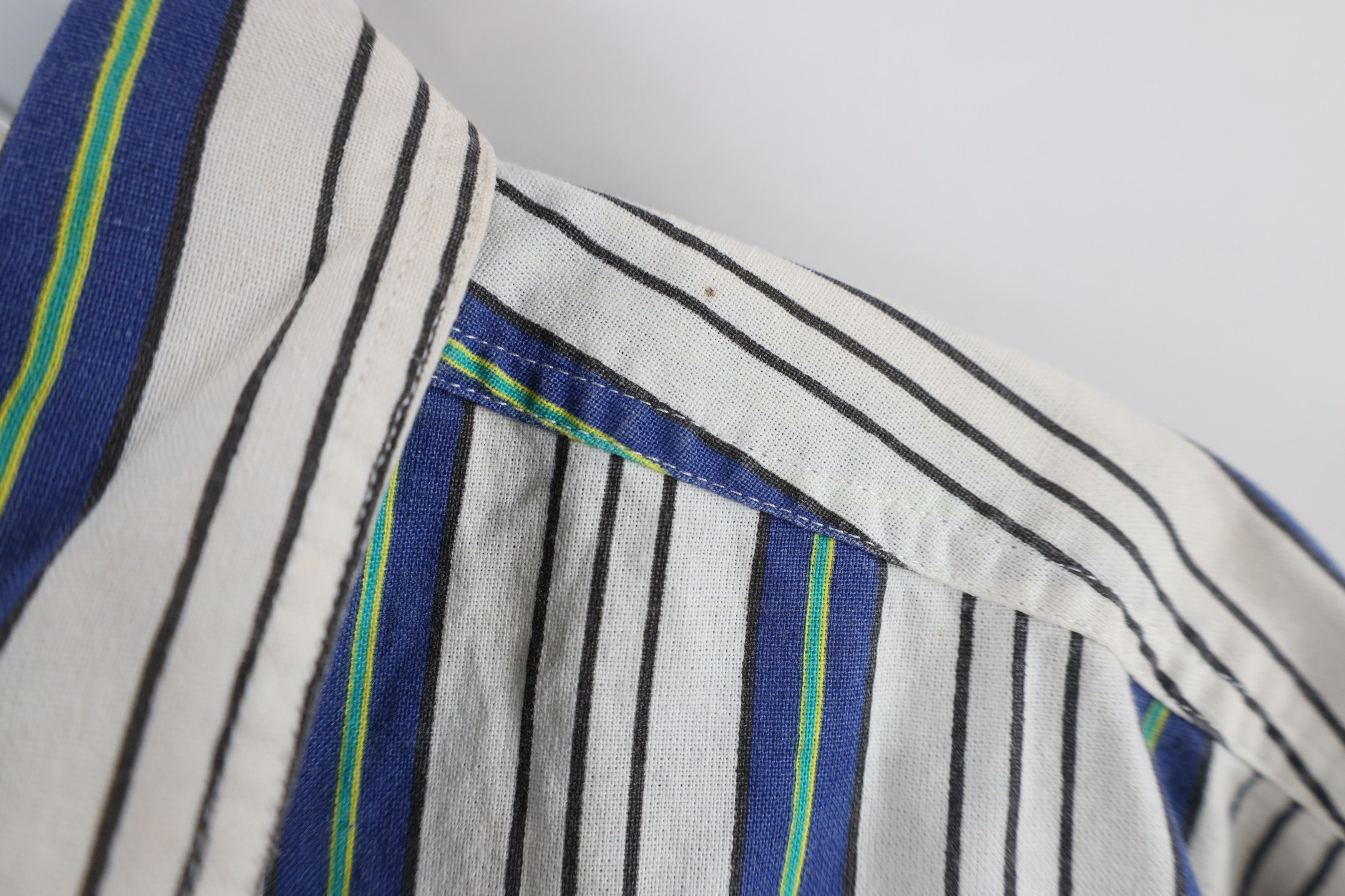 Vintage Vintage 90s Streetwear Striped Short Sleeve Button Shirt Size US S / EU 44-46 / 1 - 4 Thumbnail