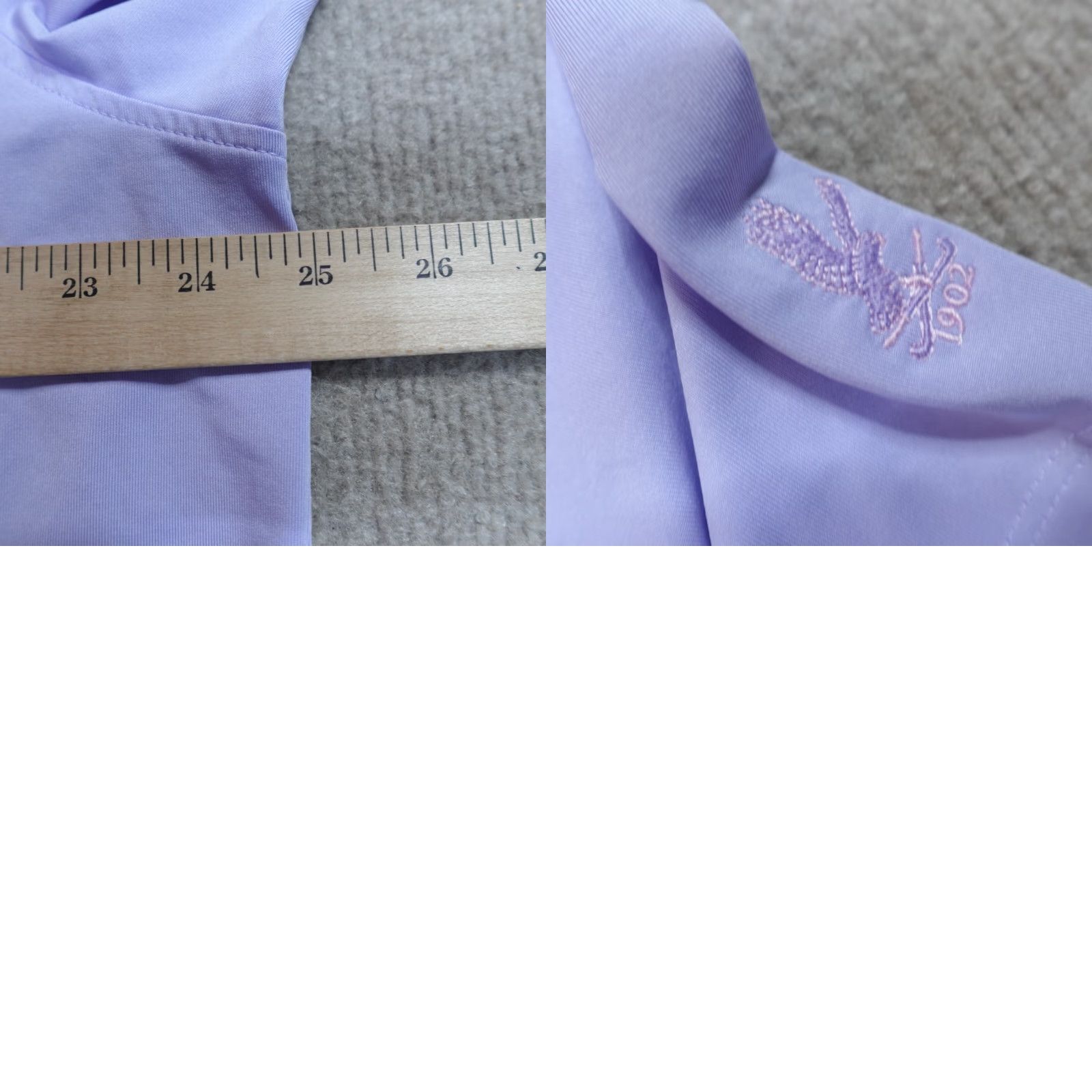 Vintage Greyson Polo Shirt XL Purple Solid Collar Golf Mens - Palm Activewear Shirt Polo Embroidered Framingham Country Club (Blue) Size US XL / EU 56 / 4 - 8 Thumbnail