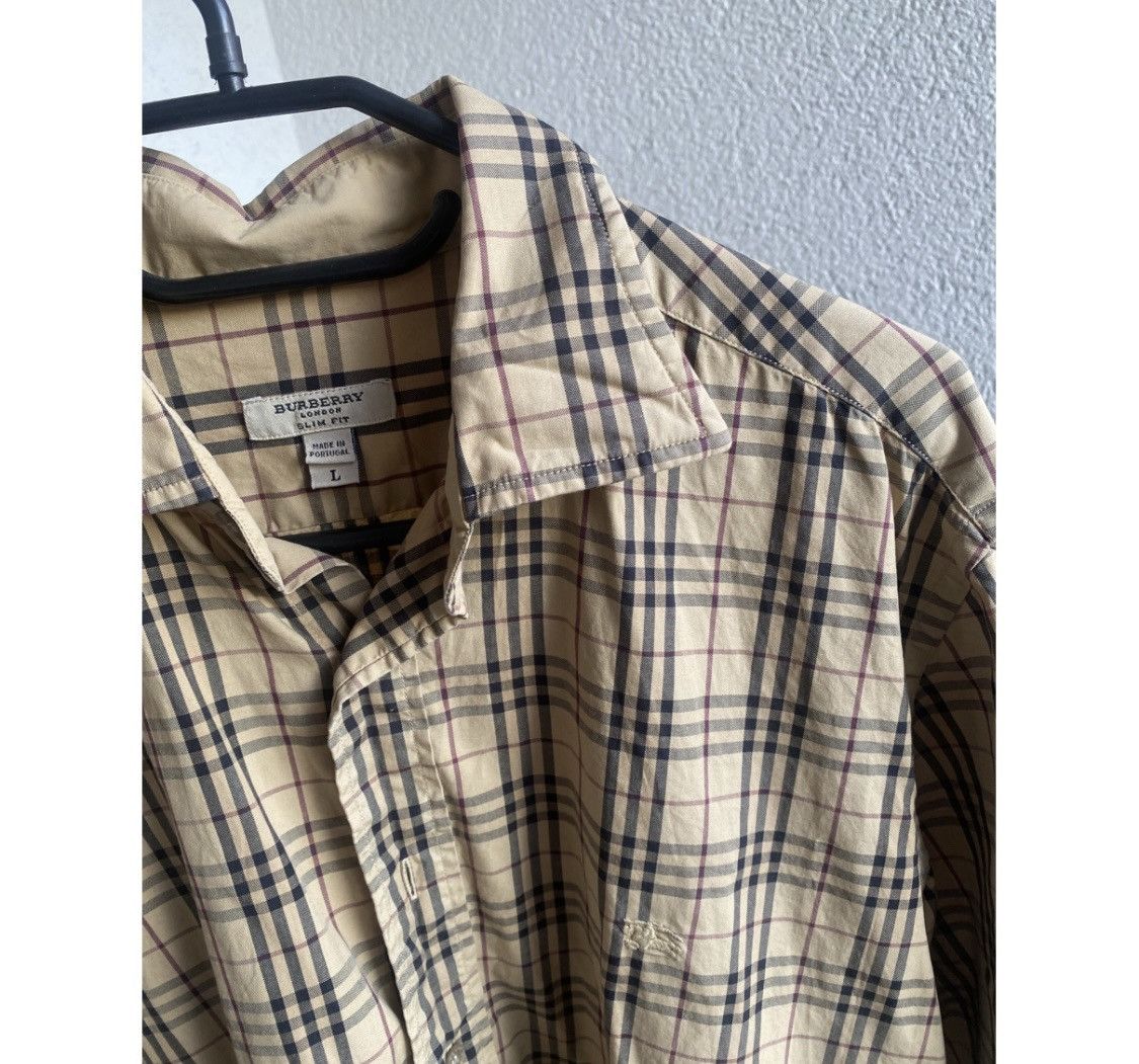 Burberry × Vintage Vintage Luxury burberry fullprint shirt button up Size US L / EU 52-54 / 3 - 5 Thumbnail
