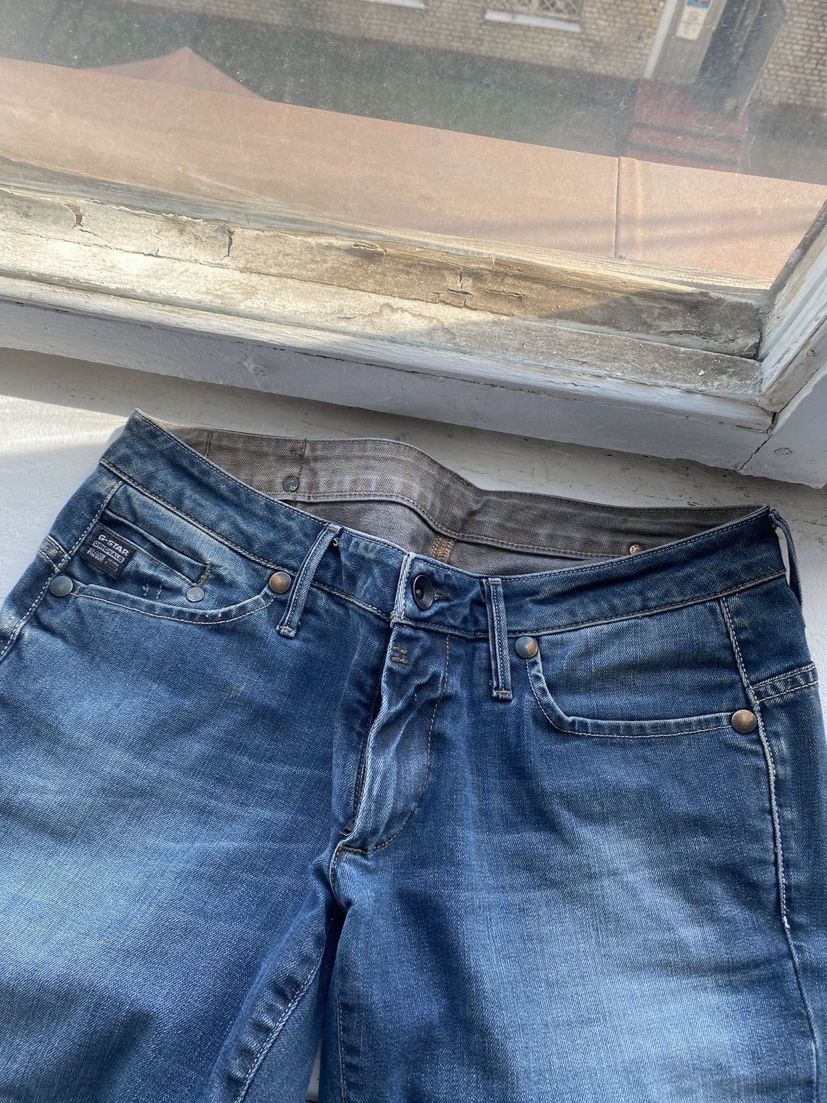G-Star × Vintage 🔥G Star Raw Midge Straight Wom Opium Punk Blue Jeans Y2k Size 32" / US 10 / IT 46 - 2 Thumbnail