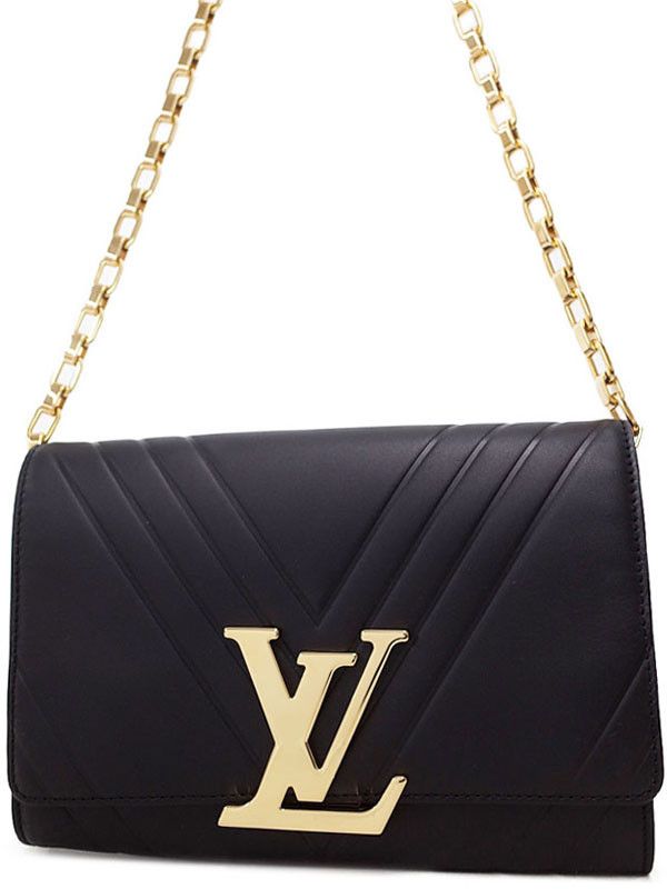 Louis Vuitton Pochette New Wave GM Shoulder Bag Noir Black