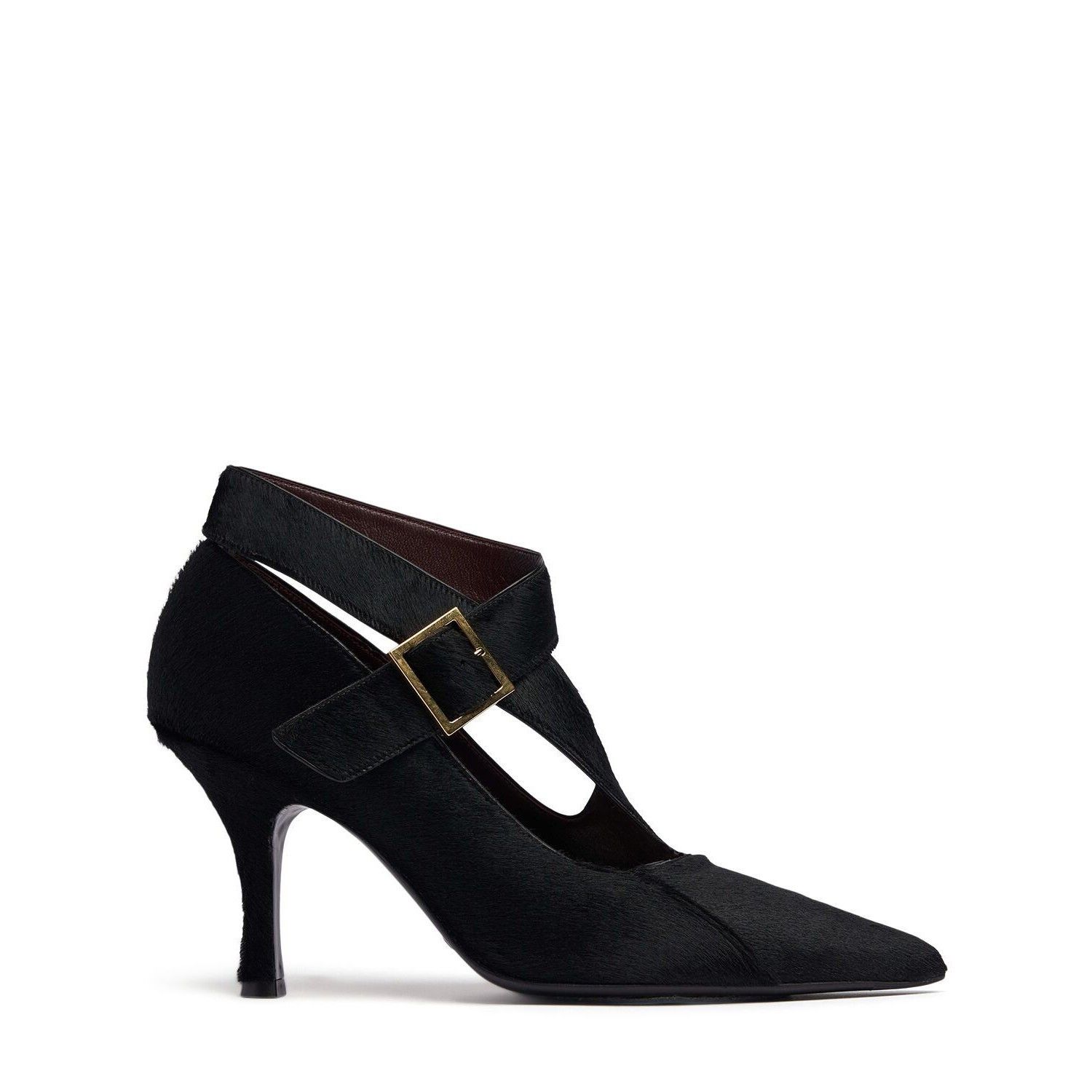 KHAITE Black Sloan pony hair 85mm pumps New And Authentic (W