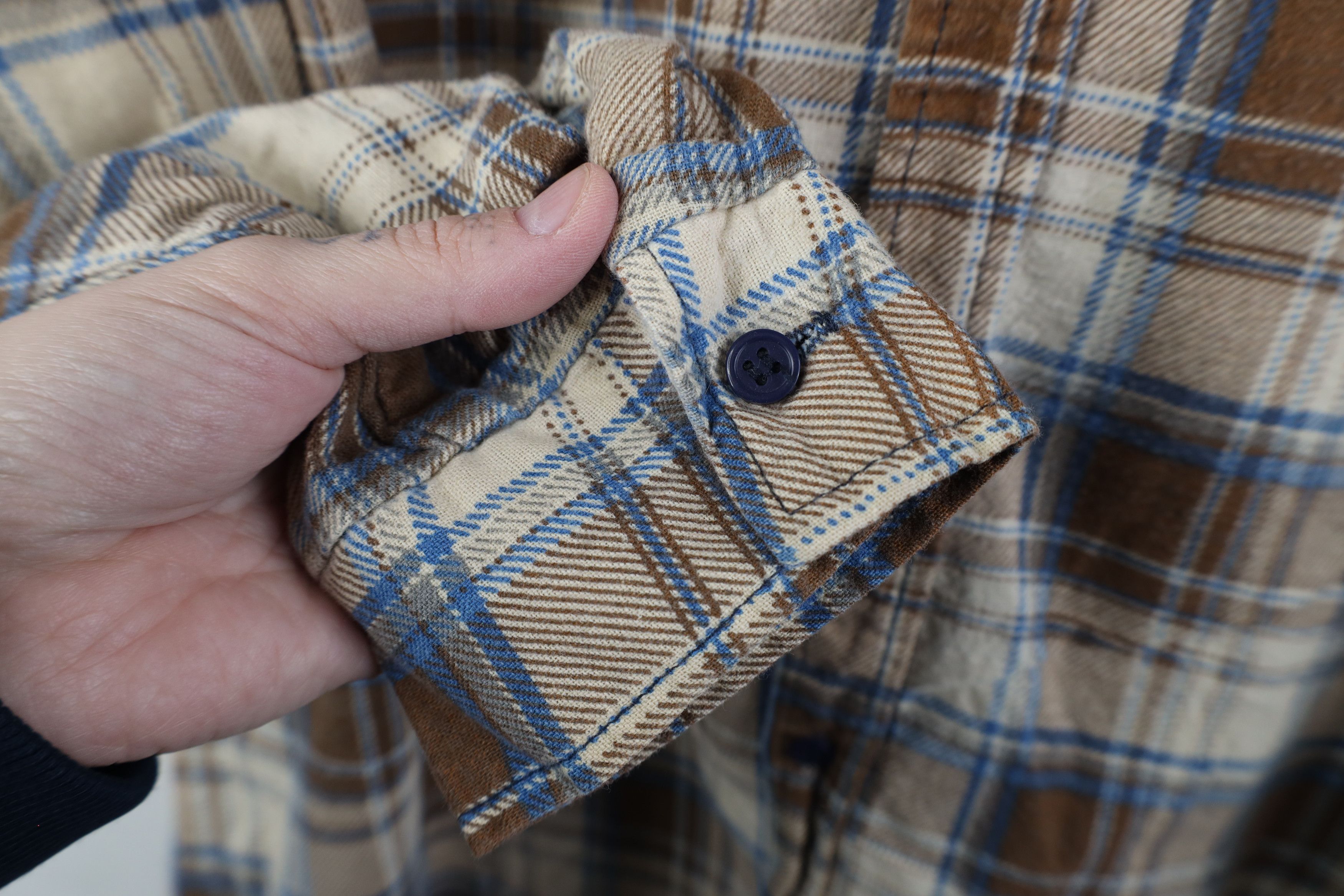 Vintage Vintage 70s Streetwear Flannel Collared Button Shirt Plaid Size US L / EU 52-54 / 3 - 9 Thumbnail