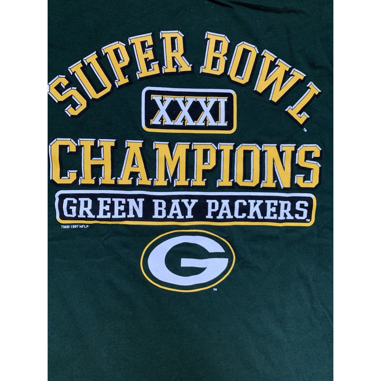 Logo Athletic Vintage 1997 Logo Athletic Green Bay Packers Super Bowl Tee Size US L / EU 52-54 / 3 - 2 Thumbnail