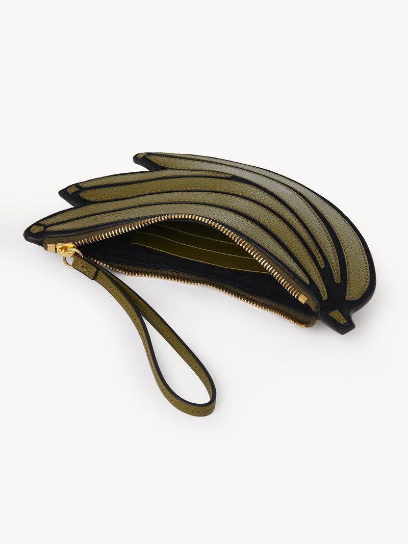Chloe o1loc1c10226 Size: OS / Banana Flat Pouch in Sweet Khaki Size ONE SIZE - 2 Thumbnail