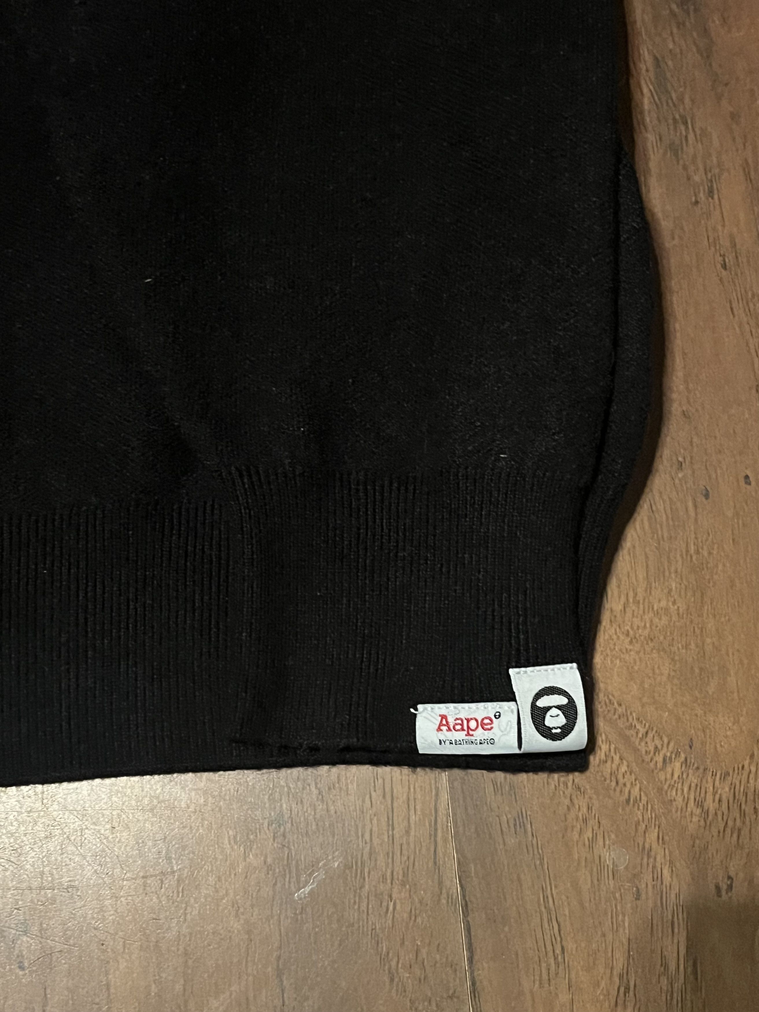 Aape × Bape Intarsia knit-logo crew-neck jumper Size US M / EU 48-50 / 2 - 5 Thumbnail
