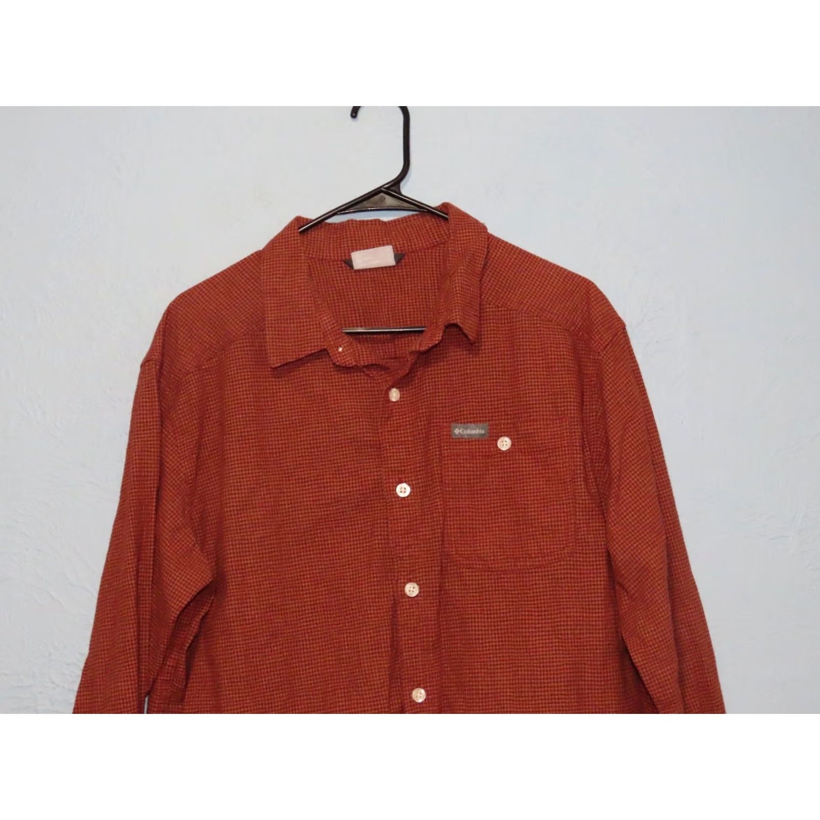 Vintage Columbia Shirt Men’s Large L Red Checked Long Sleeve Button-Up Size US L / EU 52-54 / 3 - 3 Thumbnail