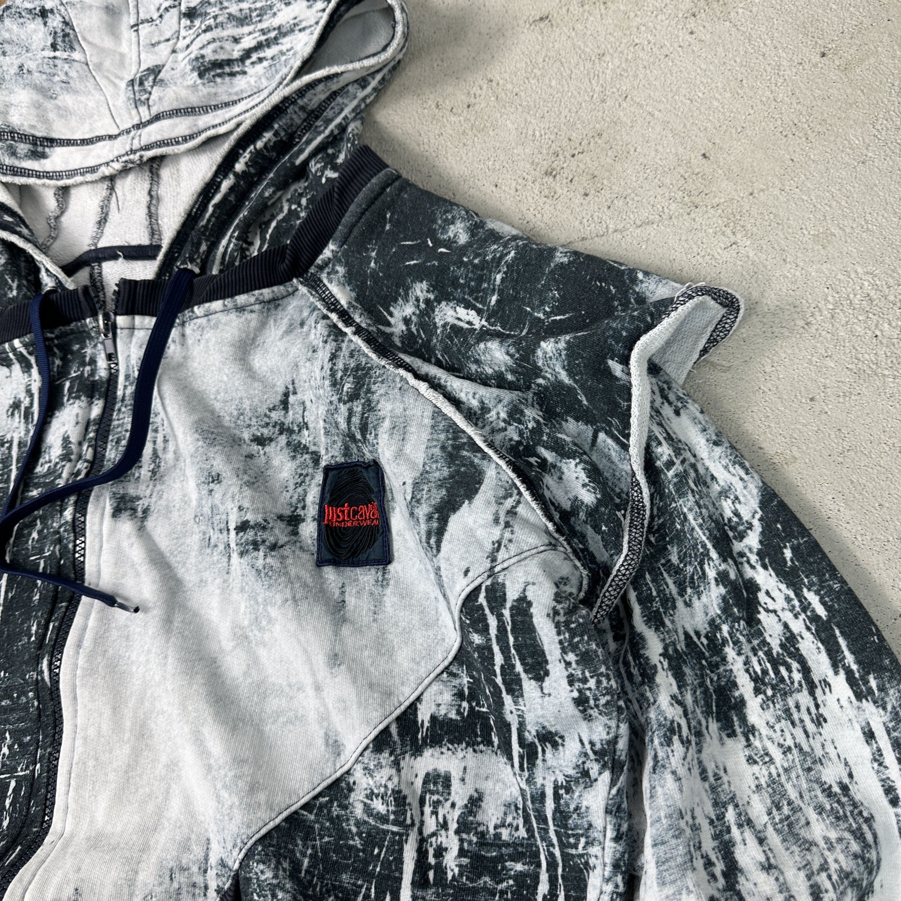Just Cavalli × Roberto Cavalli Vintage Avant-Garde Cavalli Zip Hoodie Size US L / EU 52-54 / 3 - 3 Thumbnail