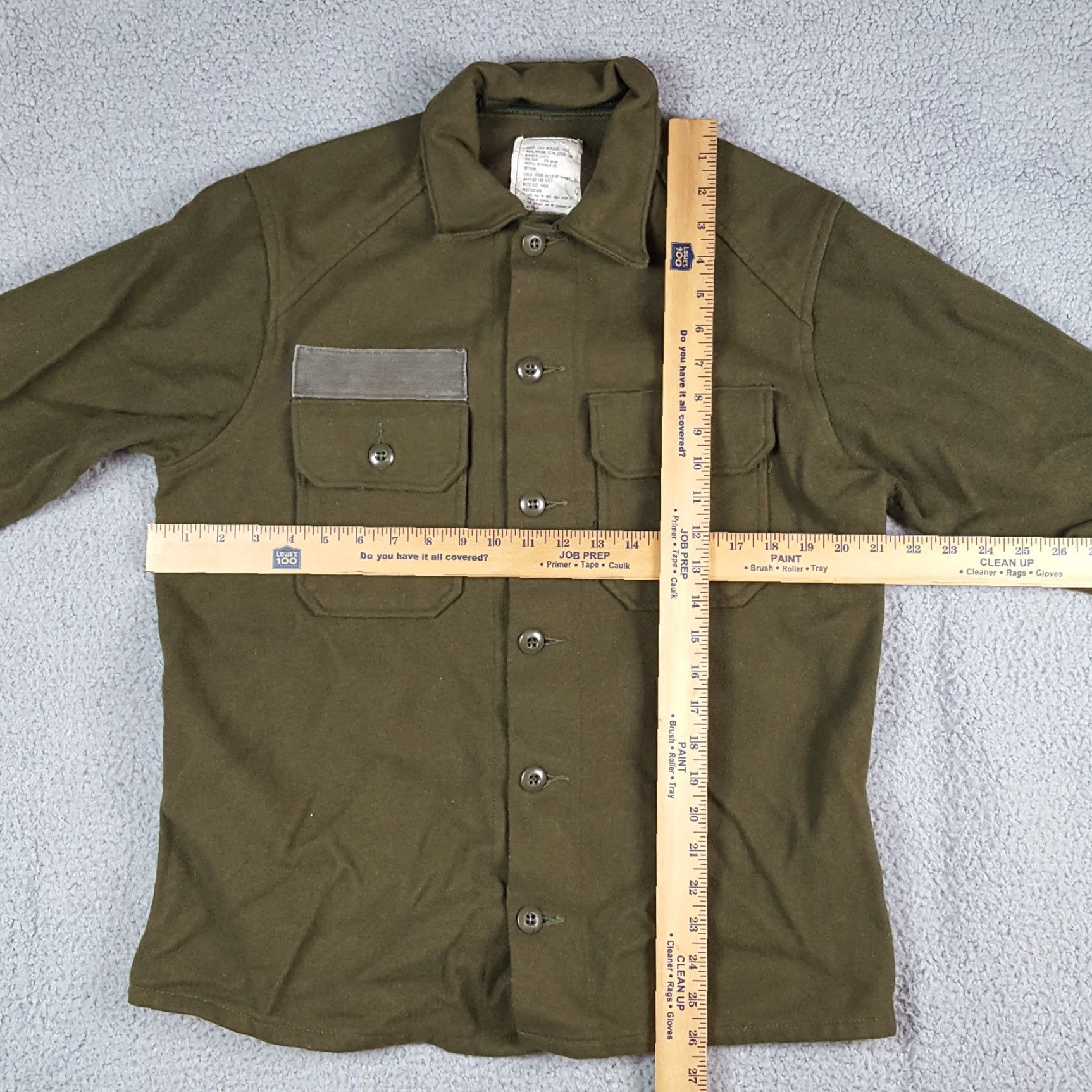 Vintage VINTAGE US Army OG-108 Wool Men's Size M Military Button Up Shirt Field Jacket Size US M / EU 48-50 / 2 - 7 Thumbnail