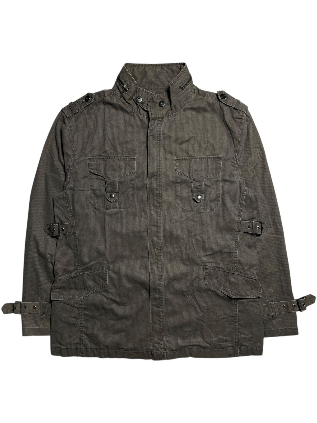SLY 2000’s Splendid Satisfaction - Cyber Military Bondage Jacket Size US XL / EU 56 / 4 - 2 Thumbnail
