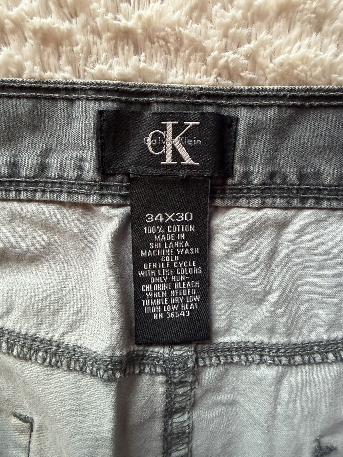 Calvin Klein Calvin Klein 90s faded grey causal pants Size US 34 / EU 50 - 4 Thumbnail