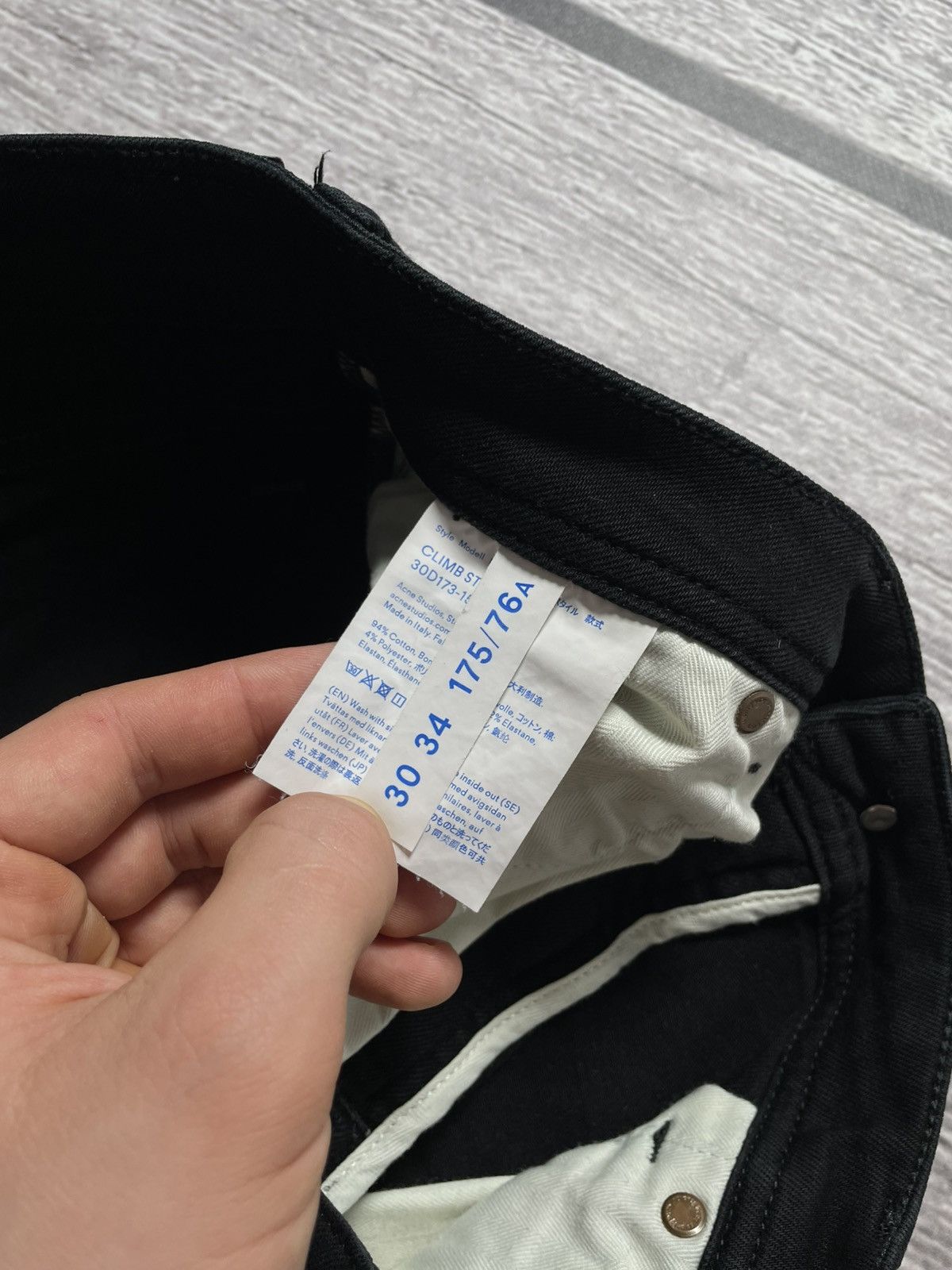 Acne Studios Acne Studios Bla Konst Climb Stay Black slim jeans Size US 30 / EU 46 - 6 Thumbnail