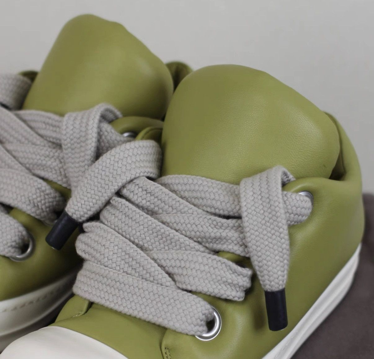 Rick Owens Rick Owens Mainline Lambskin Thick-Lace Puffer Sneakers Size US 8 / EU 41 - 3 Thumbnail