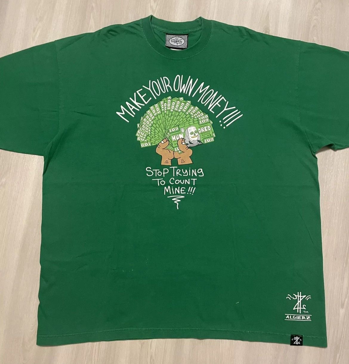 Rap Tees × Vintage Vintage Y2K Algierz Raptee mens 4XL Size US XXL / EU 58 / 5 - 4 Thumbnail