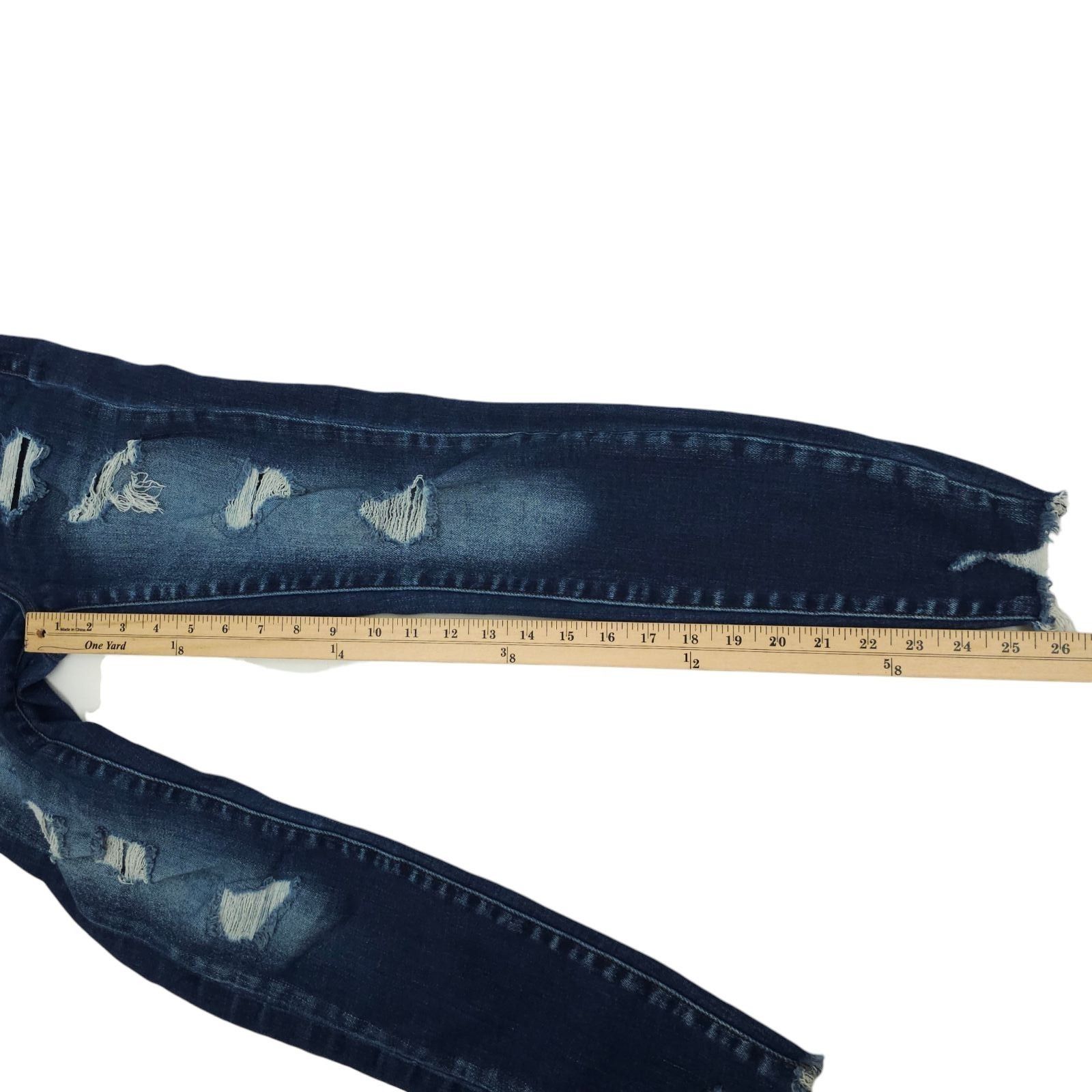 Kancan USA KanCan Distressed Jeans Size 23 Ultra High Rise Ankle Skinny Size 23" - 5 Thumbnail