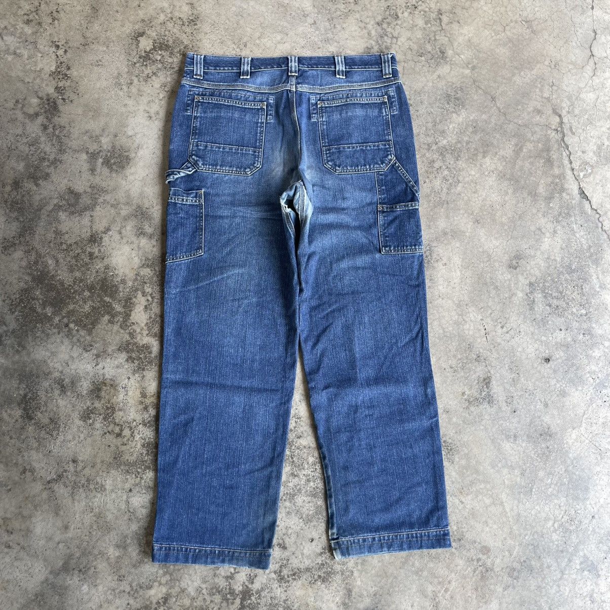 L.L. Bean 🔥Vintage L.L.Bean Carpenter Worker Distress Denim Jeans Size US 38 / EU 54 - 4 Thumbnail