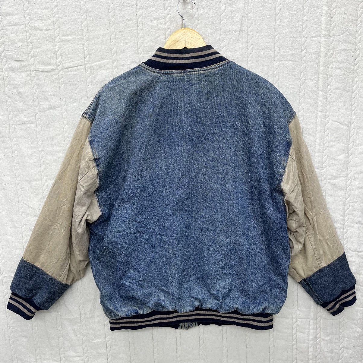 Route 66 × Vintage STEALS🔥VTG 90s ROUTE 66 QUILTED LINE DENIM BOMB JACKET Size US M / EU 48-50 / 2 - 5 Thumbnail