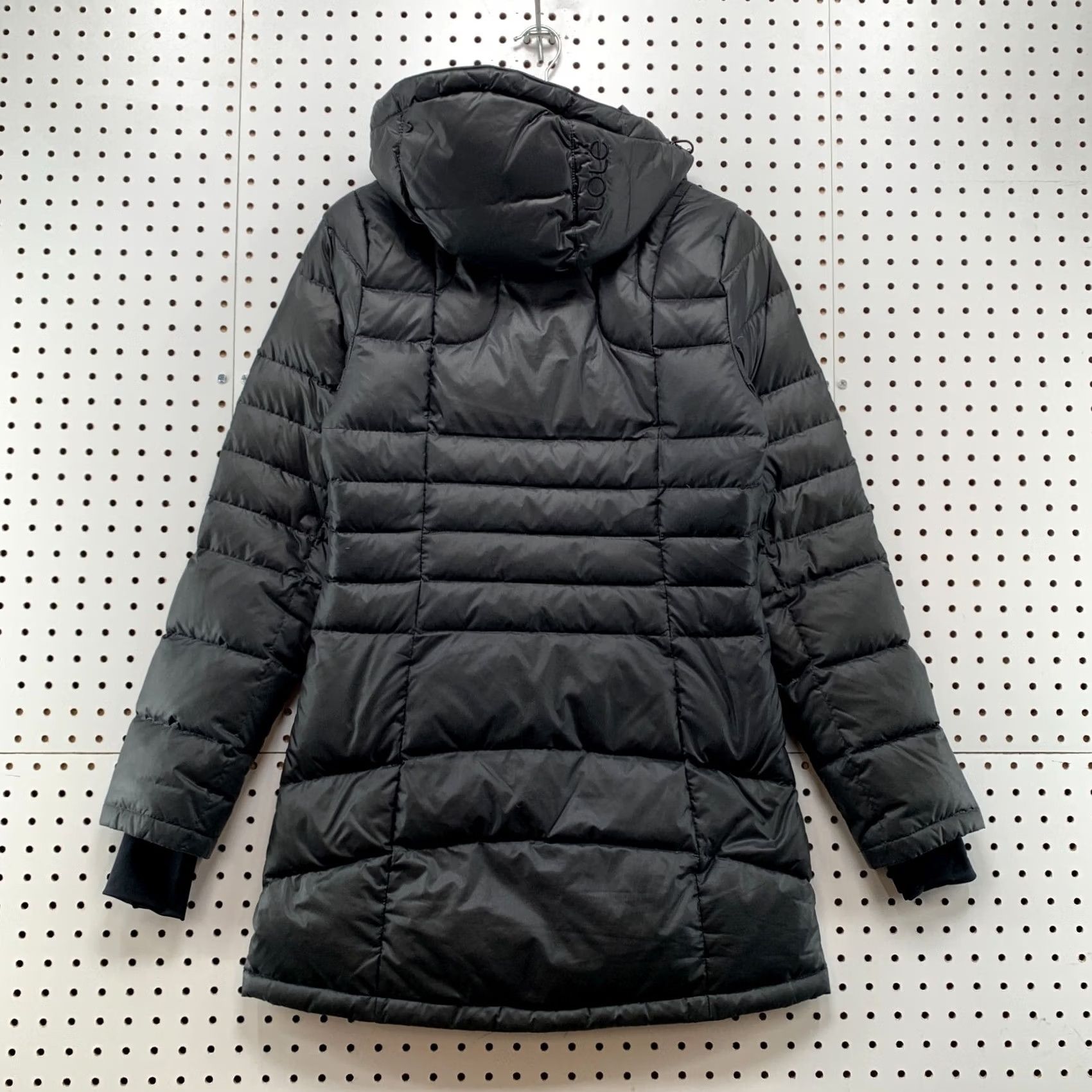 Vintage LOLE Womens Puffer Coat Black XS Long Hooded Down Jacket Size XS / US 0-2 / IT 36-38 - 3 Thumbnail
