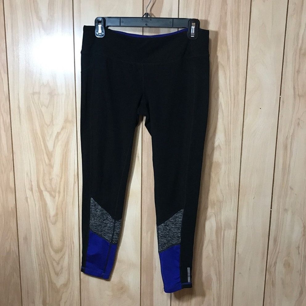 Other Tangerine Black Capri Leggings with Back Reflective Strips S Size 29" - 1 Thumbnail