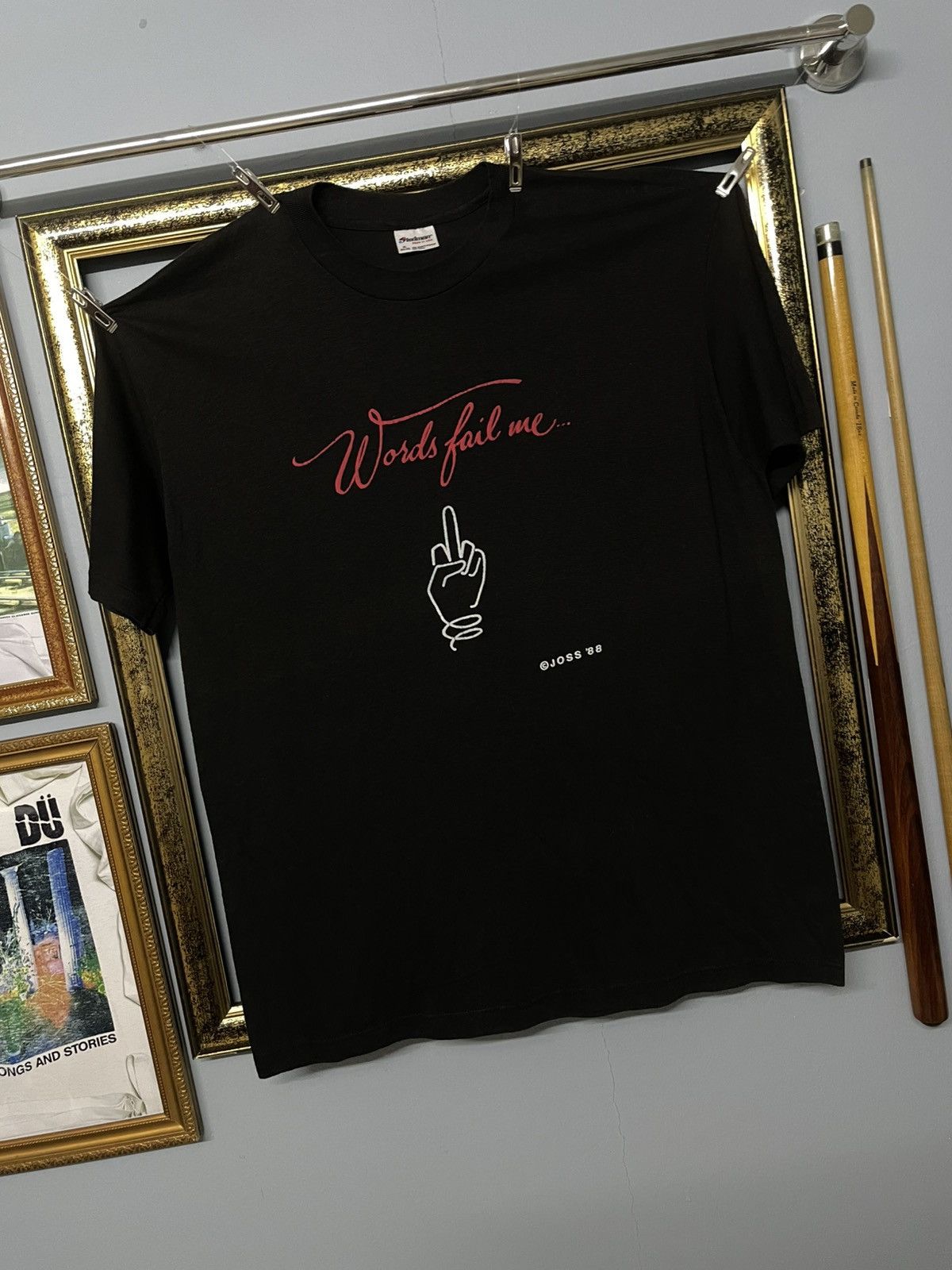 Vintage Vintage 1988 Words Fail me FUCK YOU Single Stitch Rapper Tee Size US L / EU 52-54 / 3 - 2 Thumbnail