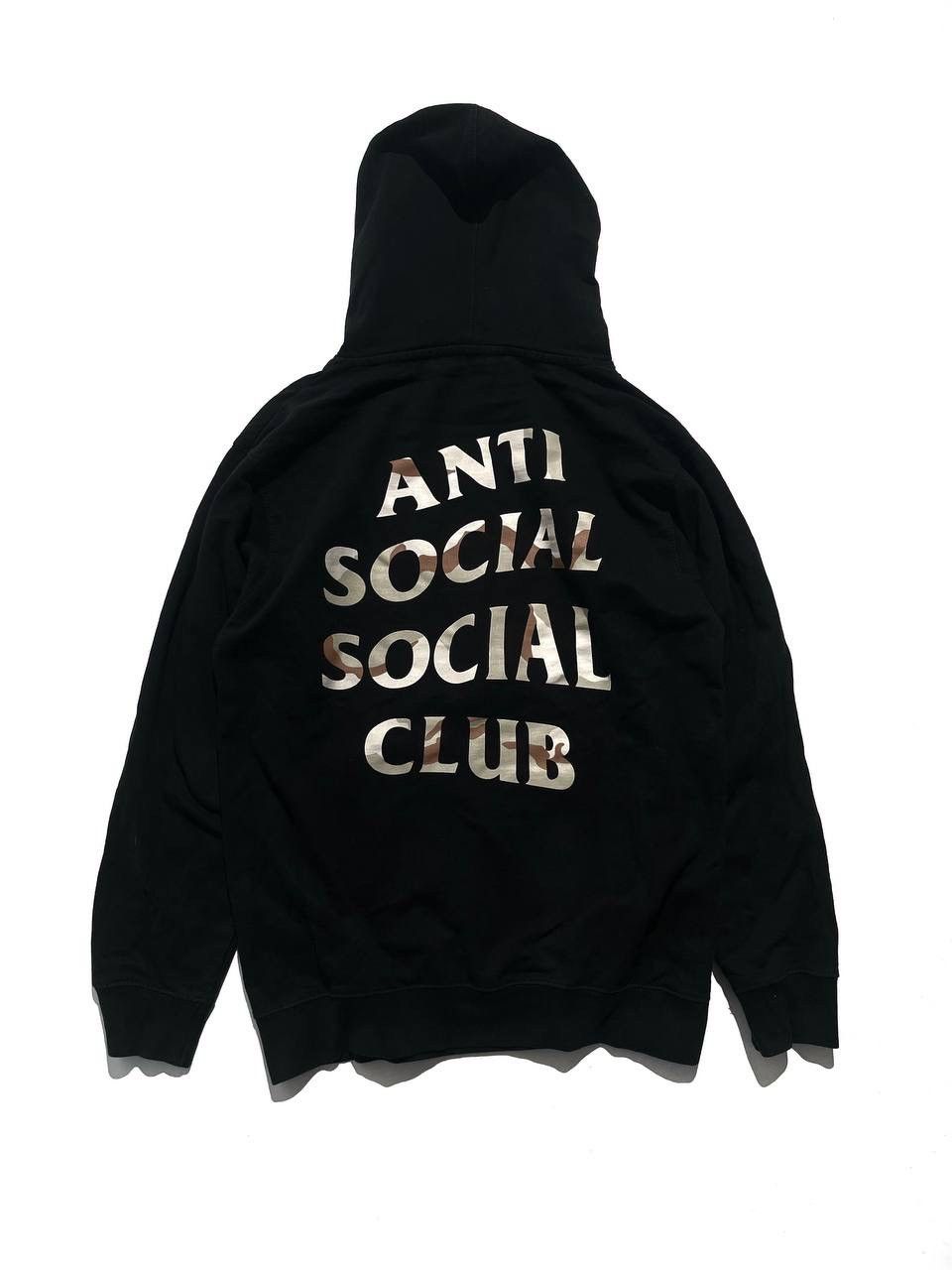 Anti Social Social Club Anti Social Social Club Camo Logo Black Hoodie Size US M / EU 48-50 / 2 - 2 Thumbnail