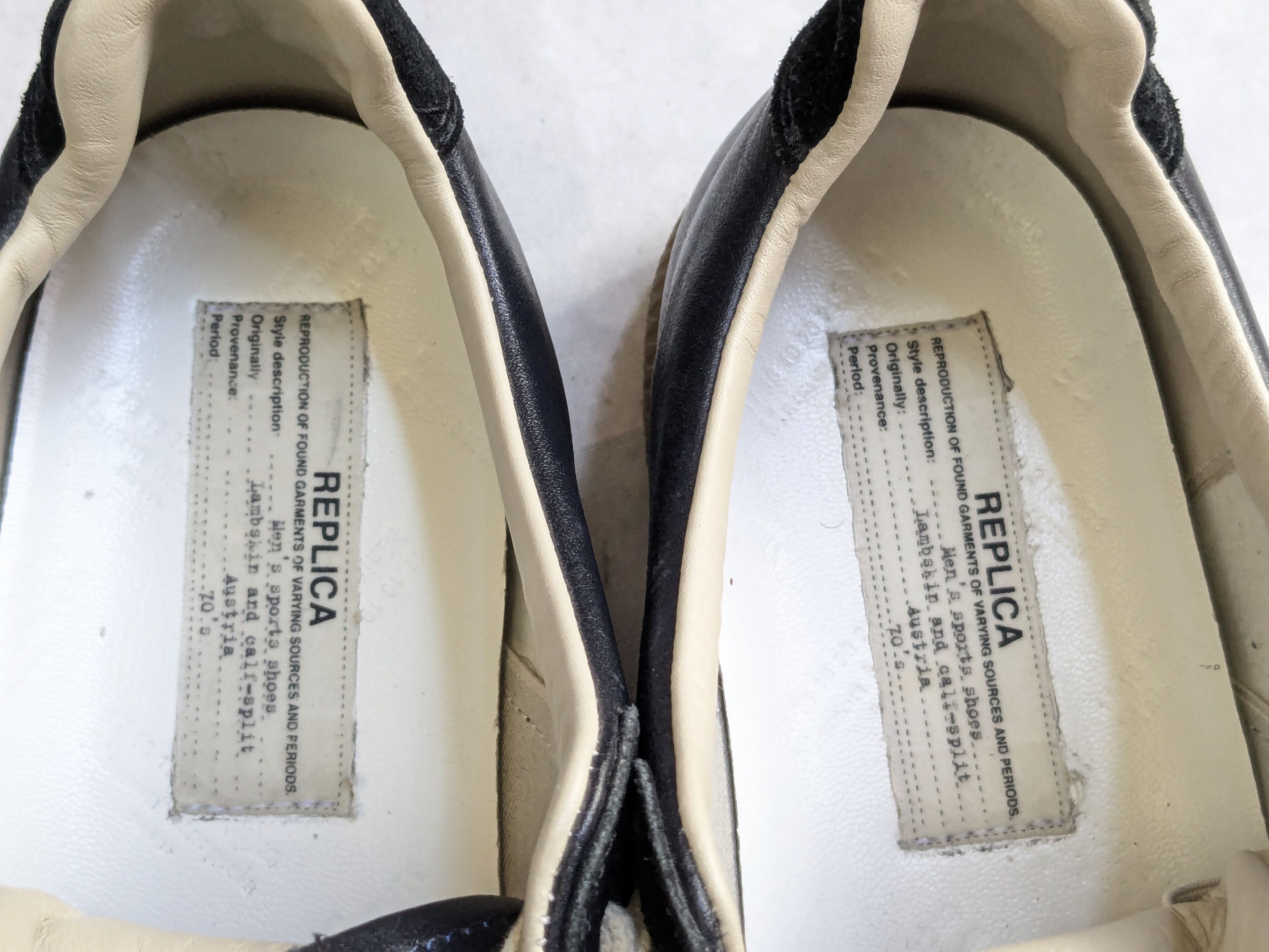 Maison Margiela Maison Margiela Replica GAT Black Navy Blue 11 44 Gum Size US 11 / EU 44 - 6 Thumbnail