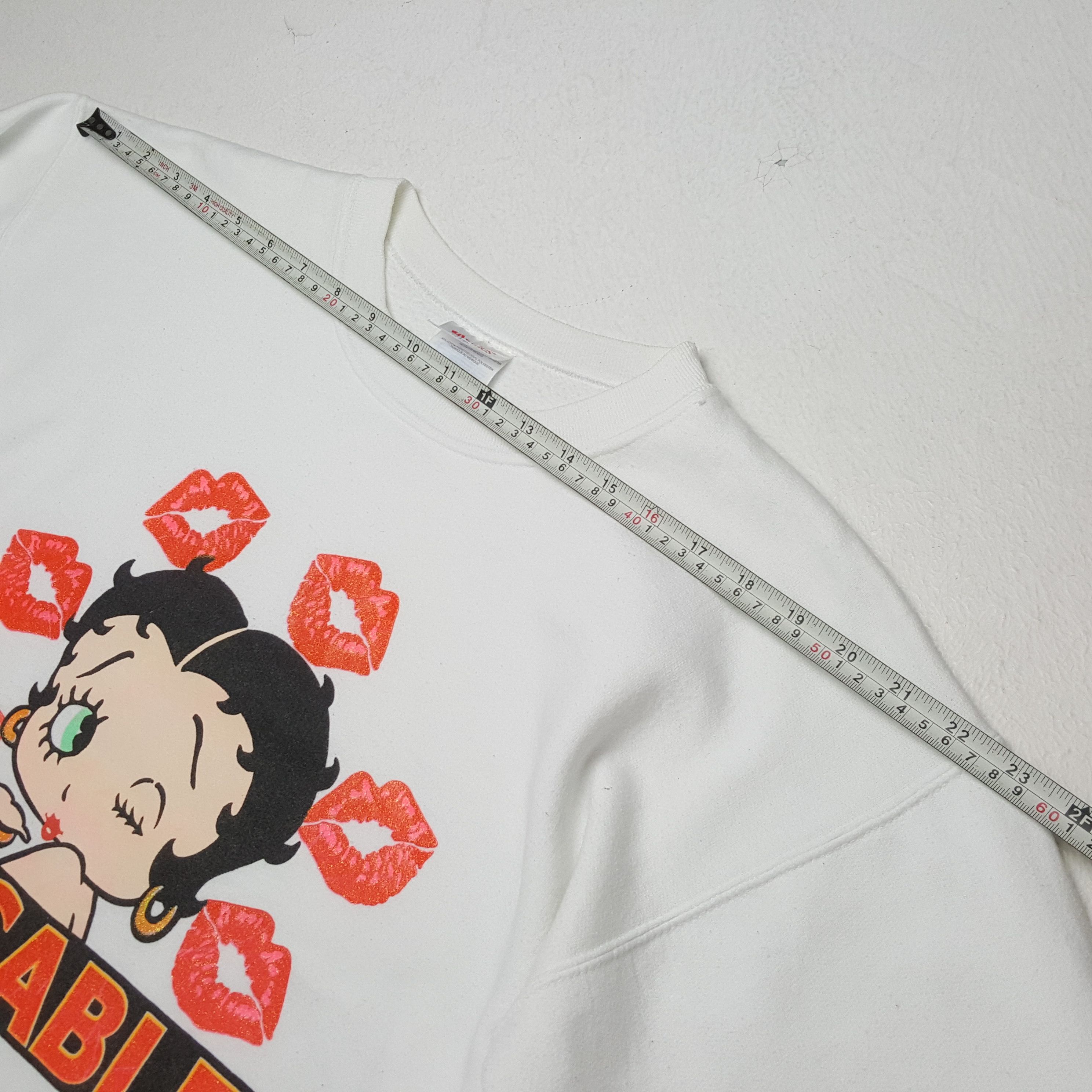 Cartoon Network × Vintage Vintage 90's BETTY BOOP KISSABLE American Style Sweatshirts Size US M / EU 48-50 / 2 - 4 Thumbnail