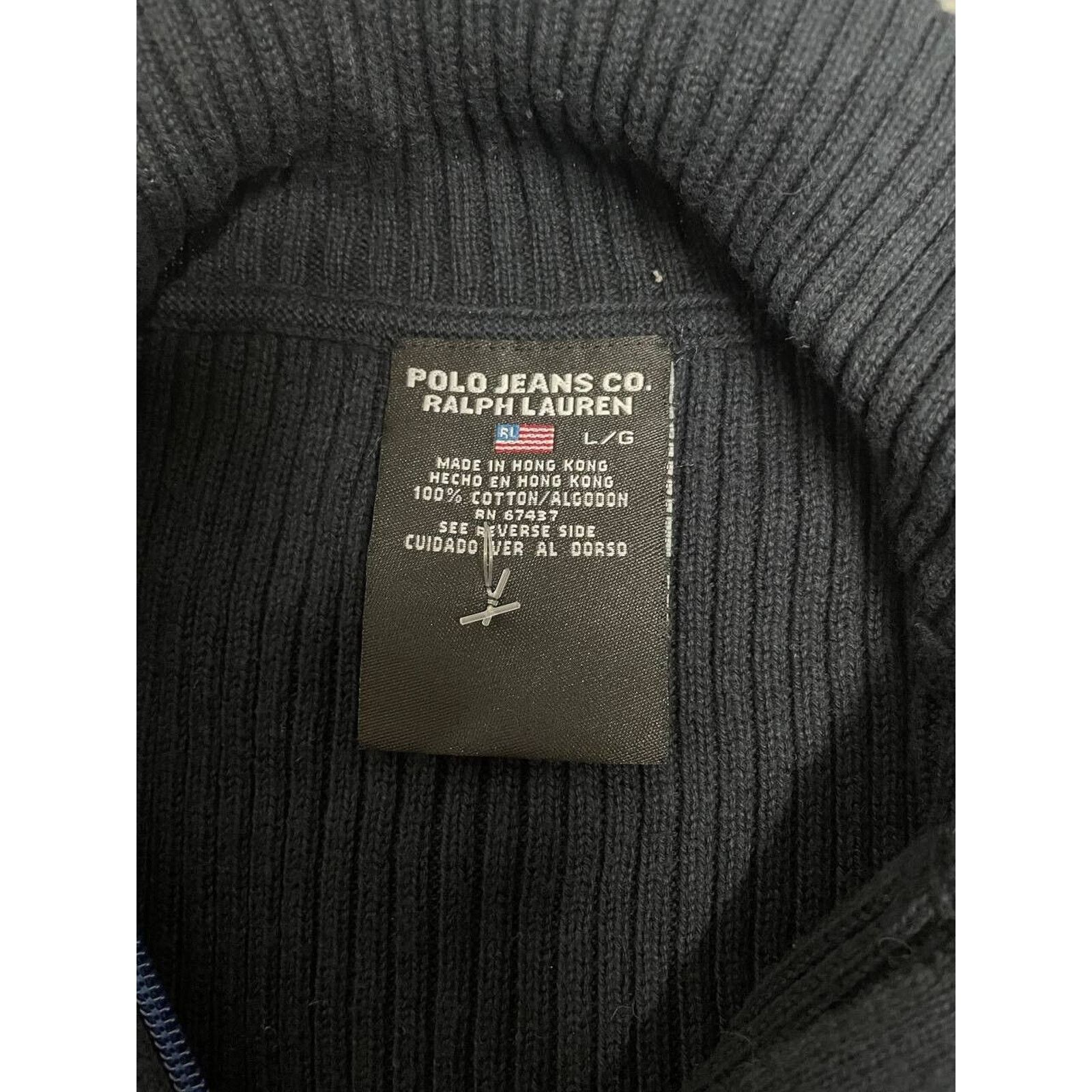 Polo Ralph Lauren × Ralph Lauren × Vintage Vintage Polo Jeans Ralph Lauren Sweater Knit Cotton Size L Size US L / EU 52-54 / 3 - 3 Thumbnail