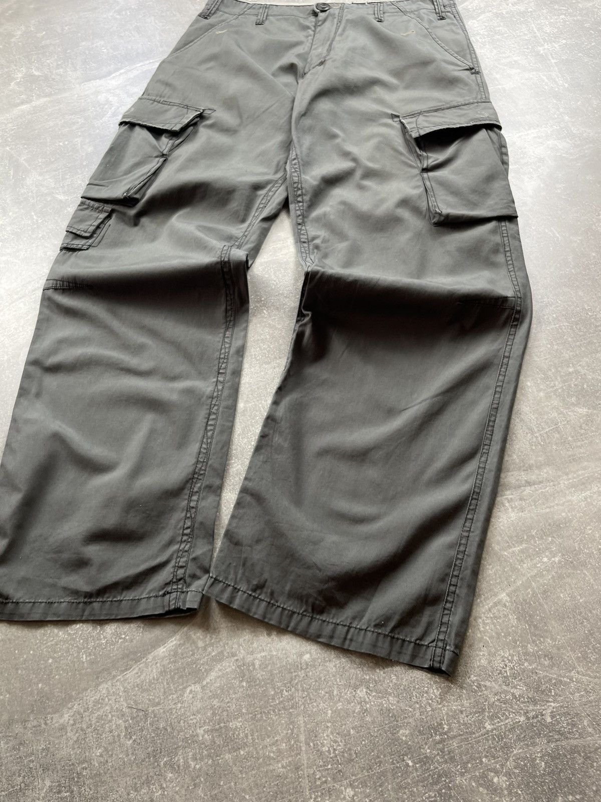 Volcom Volcom Cargo Pants Green Utility Workwear Y2K Outdoor Skater Size US 31 - 10 Thumbnail
