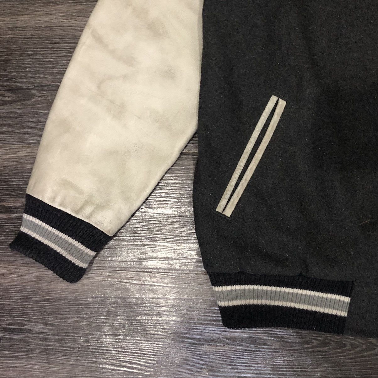 Japanese Brand Brth Breath x Number Nine emrodery cross logo varsity jacket Size US XL / EU 56 / 4 - 6 Thumbnail
