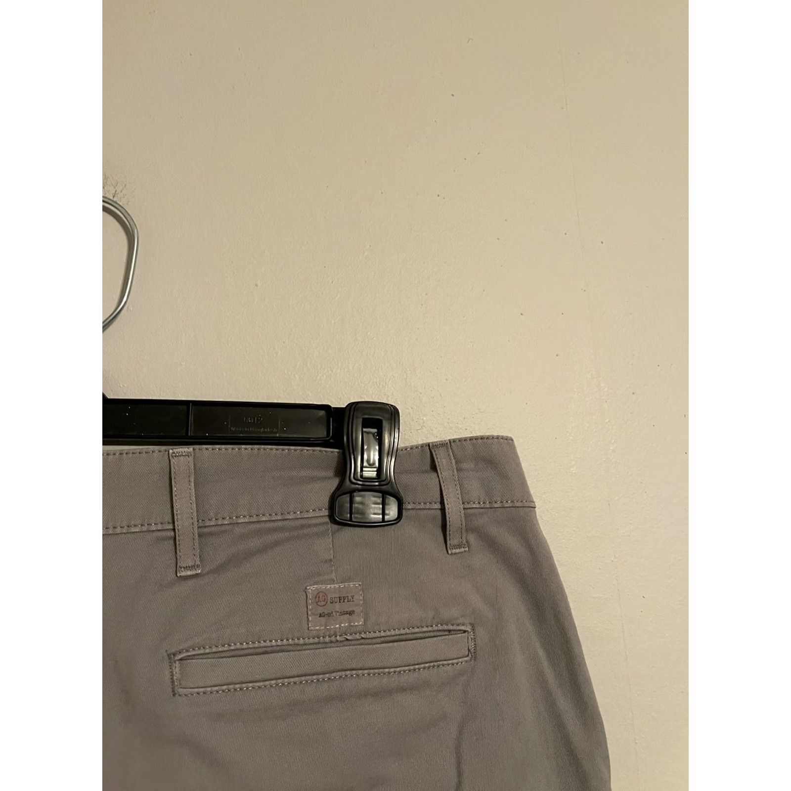 Vintage Adriano Goldschmied Pants Khaki Stretch Twill Gray Mens 32x28 Size US 32 / EU 48 - 4 Thumbnail