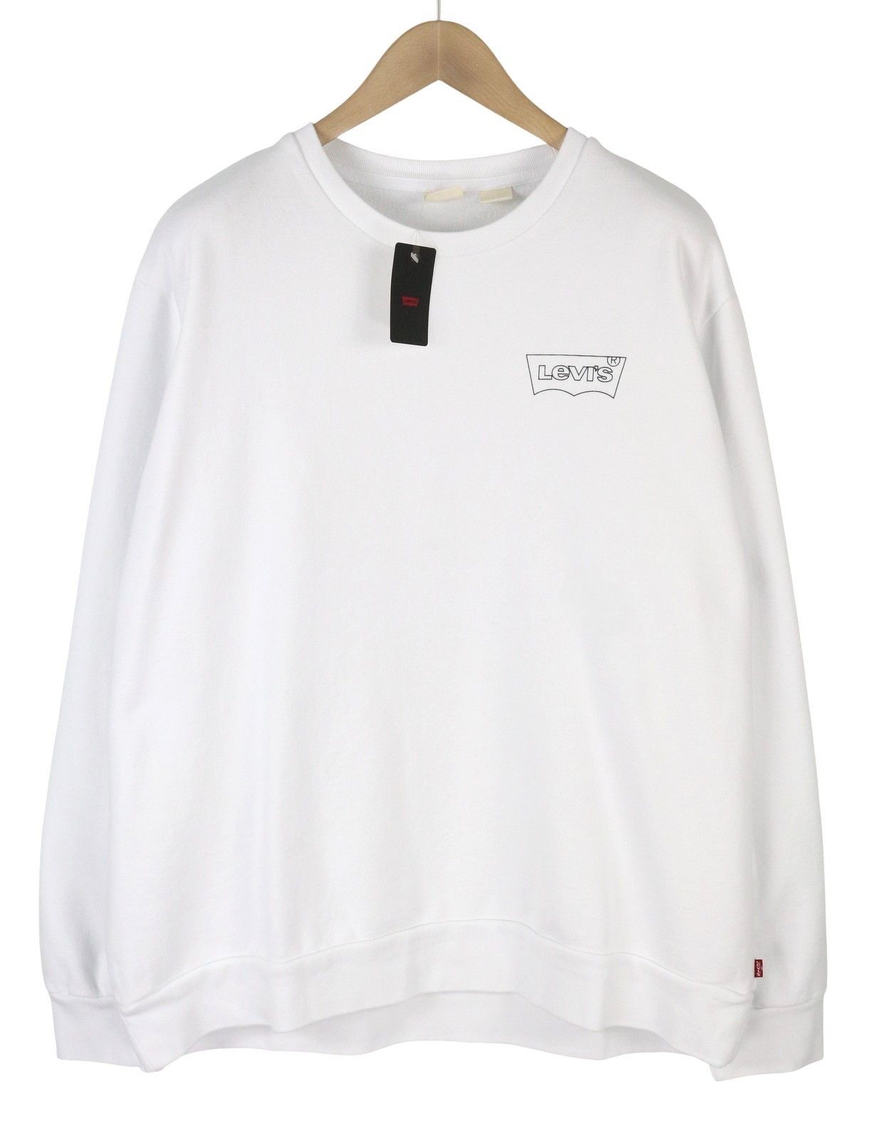 Levi's STANDARD FIT 2XL White Graphic Logo Crew Pullover 87097 Size US XXL / EU 58 / 5 - 2 Thumbnail