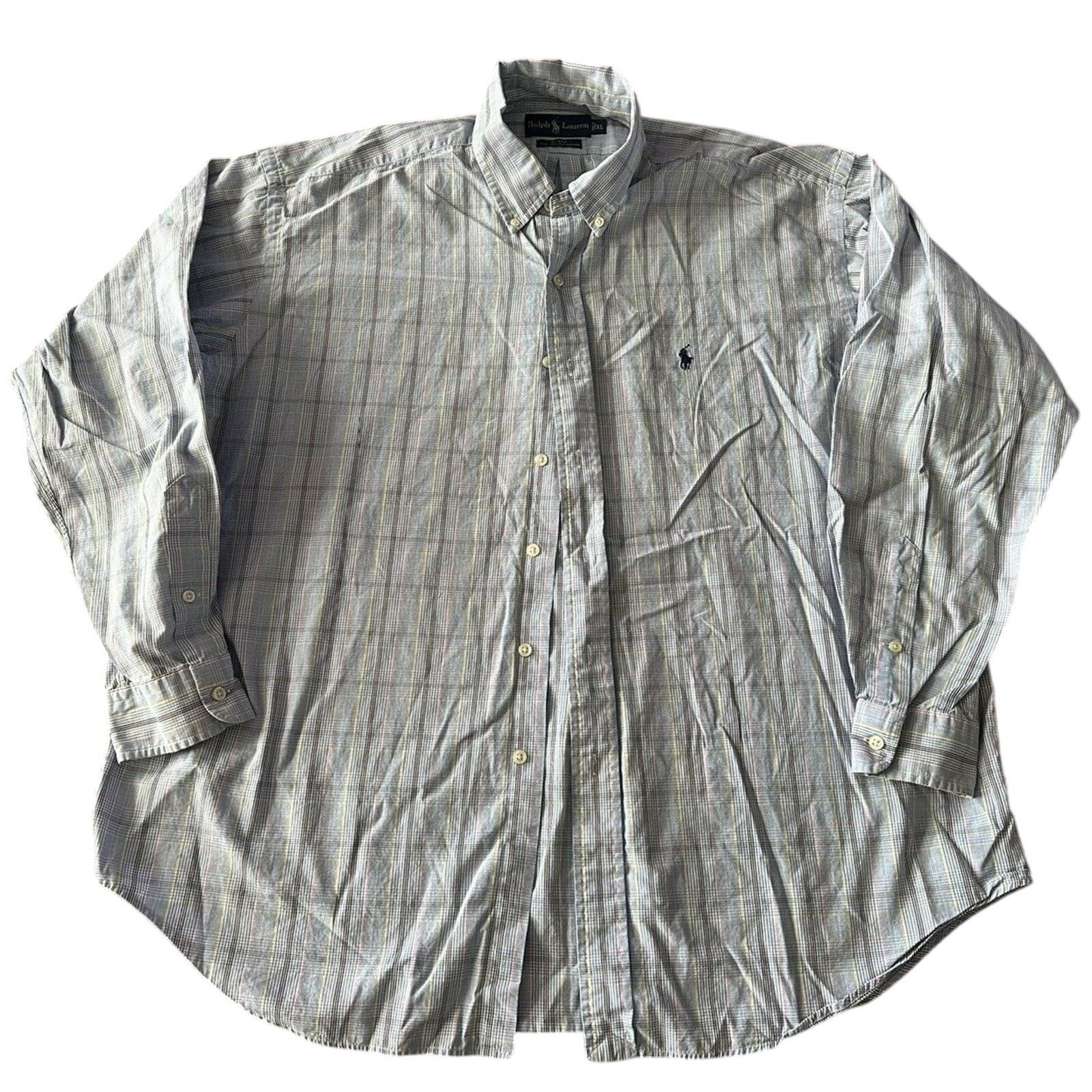 Ralph Lauren Ralph Lauren Button Shirt Blake XL Blue Plaid w/Pink&Yellow Size US XL / EU 56 / 4 - 1 Thumbnail