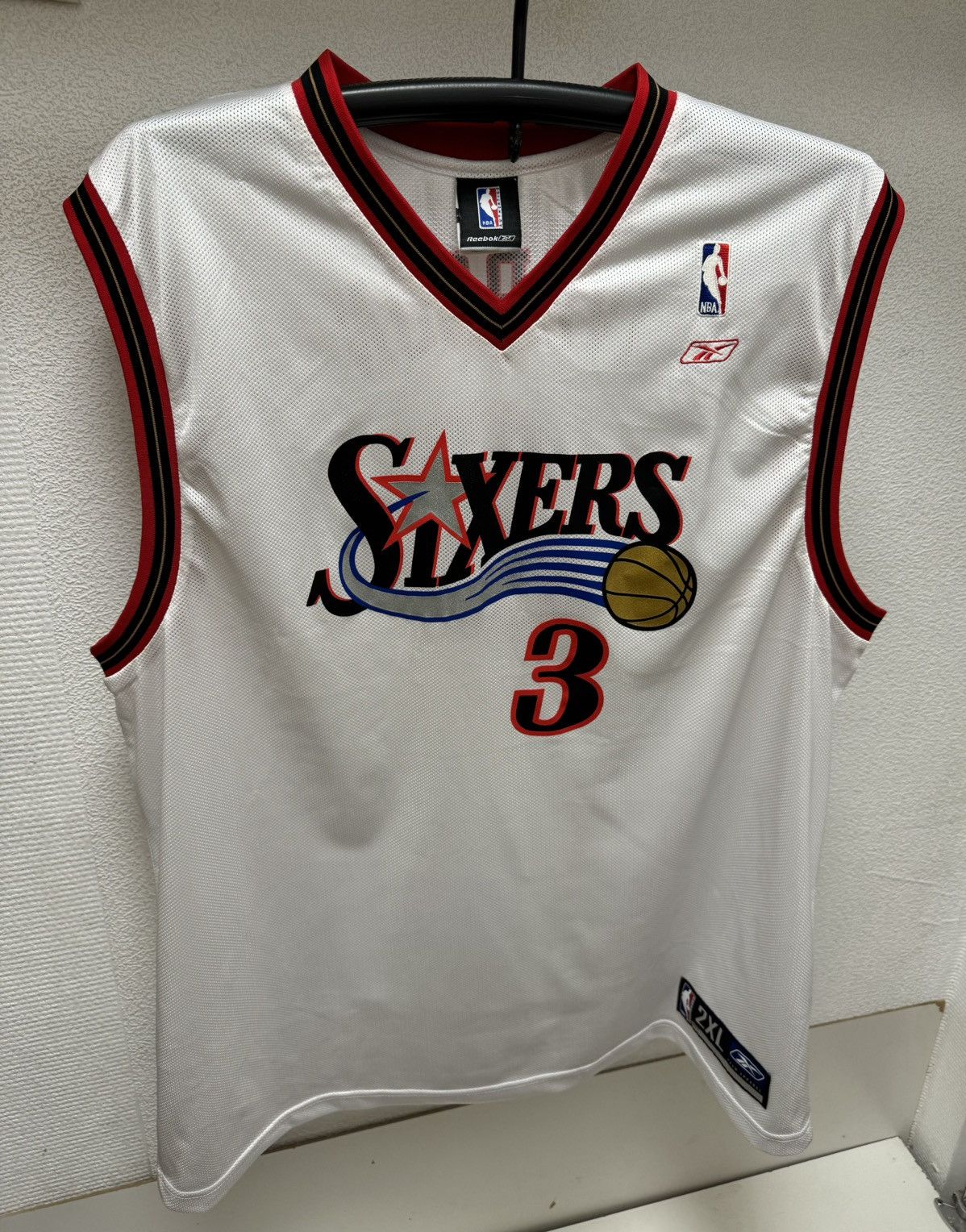 Reebok Iverson 3 reebok Philadelphia sixers nba vintage jersey 2xl Size US XXL / EU 58 / 5 - 4 Thumbnail