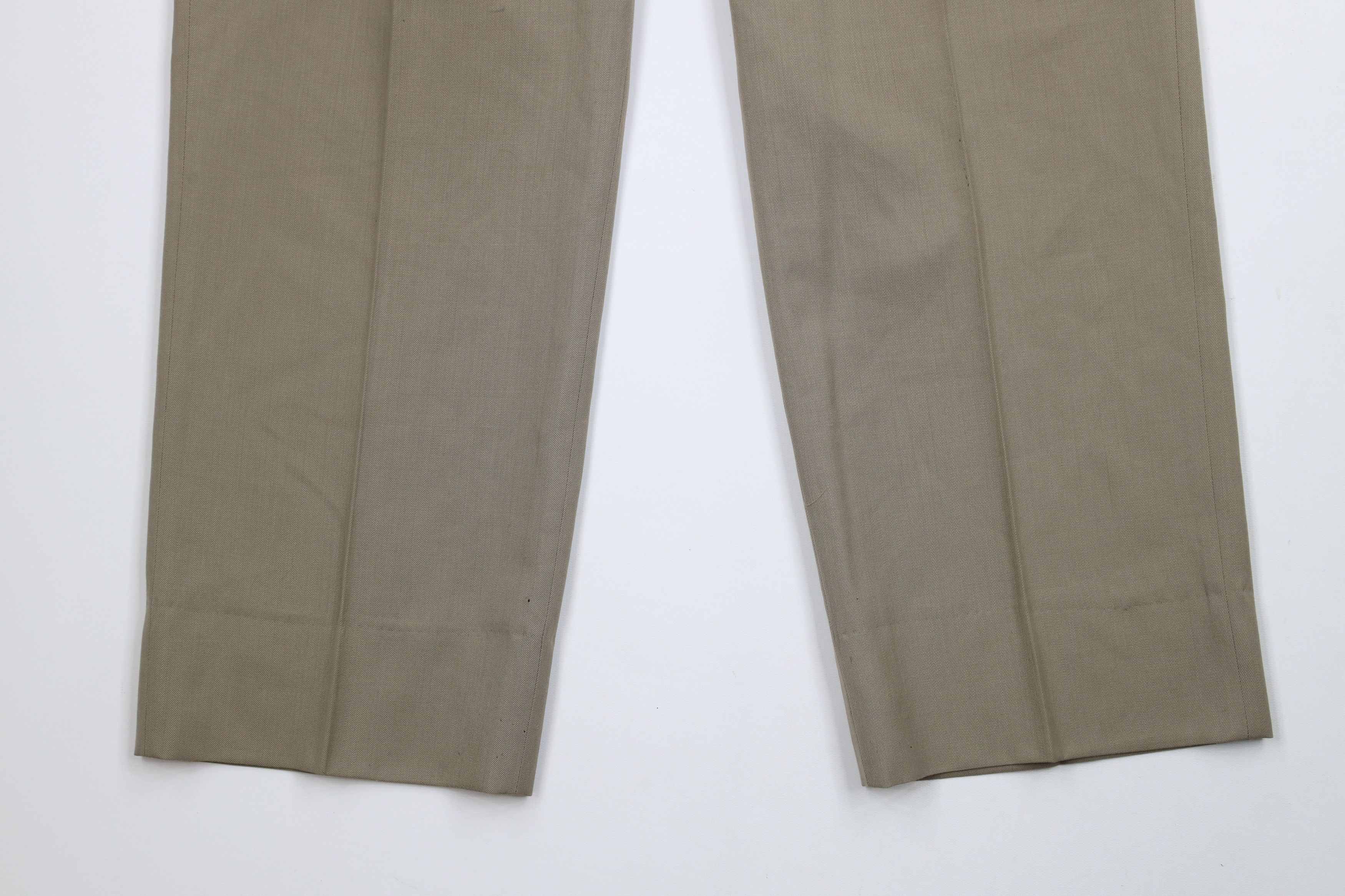 Vintage Vintage 70s Streetwear Wool Bell Bottoms Chino Pants Beige Size US 36 / EU 52 - 4 Thumbnail