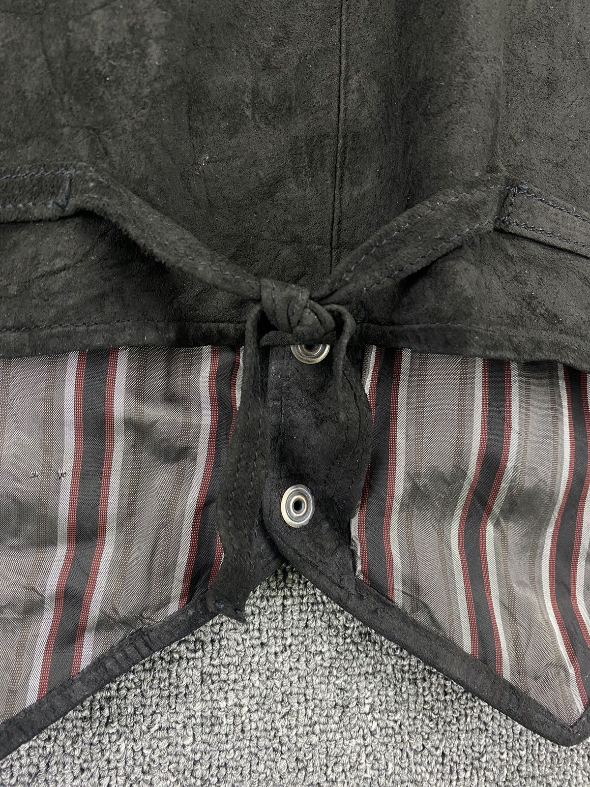 Vintage Vintage Fiorucci Striped Leather Vest Size XS / US 0-2 / IT 36-38 - 7 Thumbnail