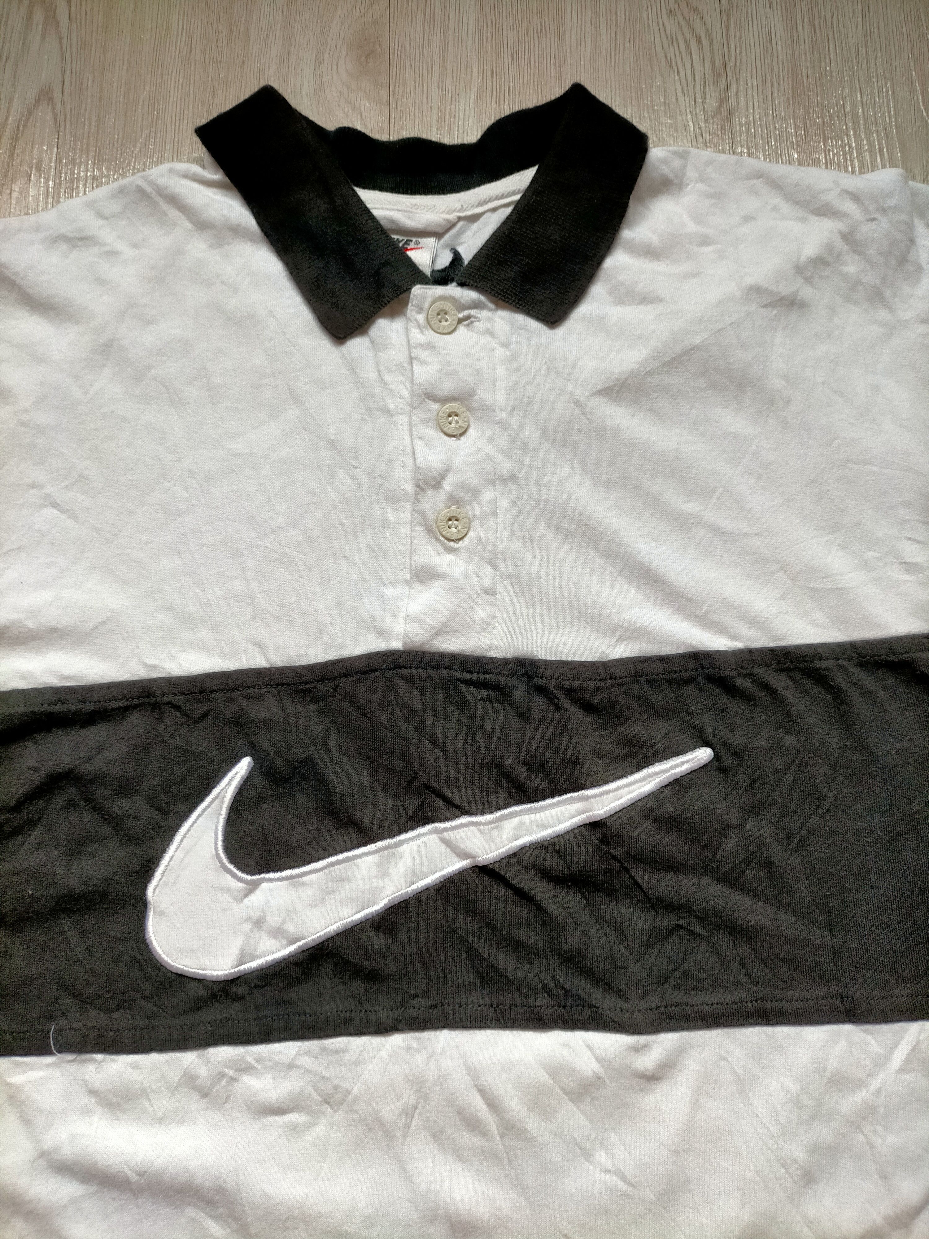 Nike Vintage 90s Nike Center Swoosh Embroidered Button ups shirt Size US L / EU 52-54 / 3 - 4 Thumbnail